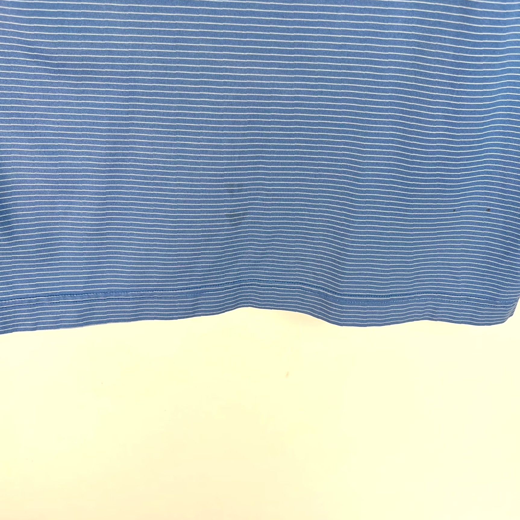Tasso Elba Tasso Elba Polo Shirt Mens L Striped Blue Golf Performance Short Sleeve Regular Fit Shirt Size US L / EU 52-54 / 3 - 4 Thumbnail