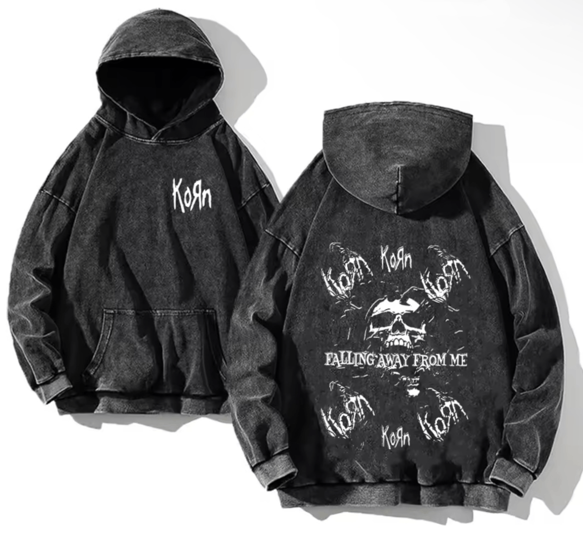 Japanese Brand Vintage Gothic Y2K Korn Rock Band Washed Hoodies Size US XXL / EU 58 / 5 - 1 Thumbnail