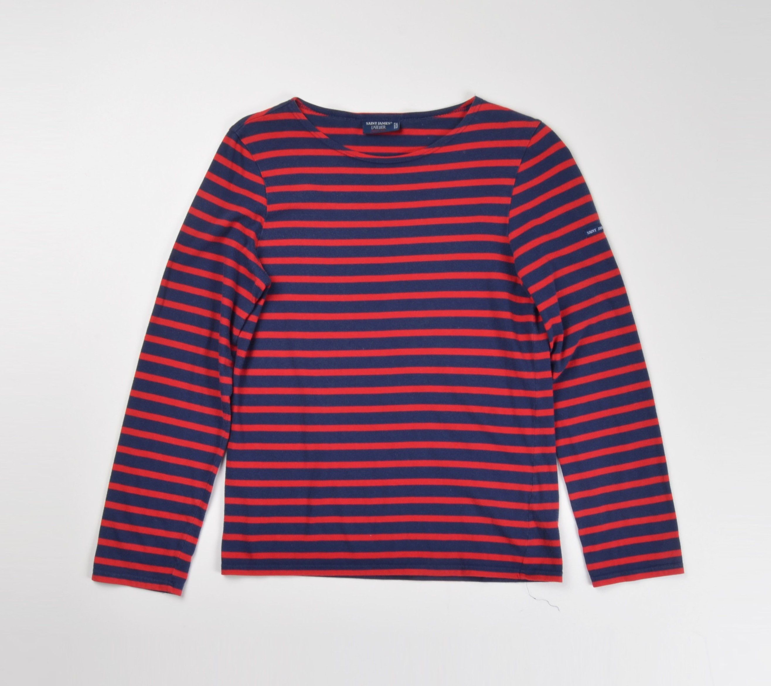 Saint James Saint James Women's Striped Long Sleeve Sailor Breton Shirt Size S / US 4 / IT 40 - 4 Thumbnail