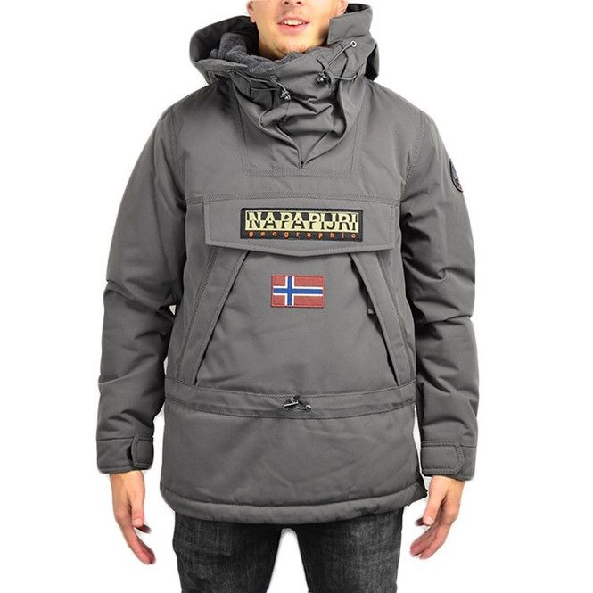 Napapijri NAPAPIJRI Skidoo Dark Gray Solid Anorak Jacket SizeXXXL Snow Size US XXL / EU 58 / 5 - 1 Thumbnail
