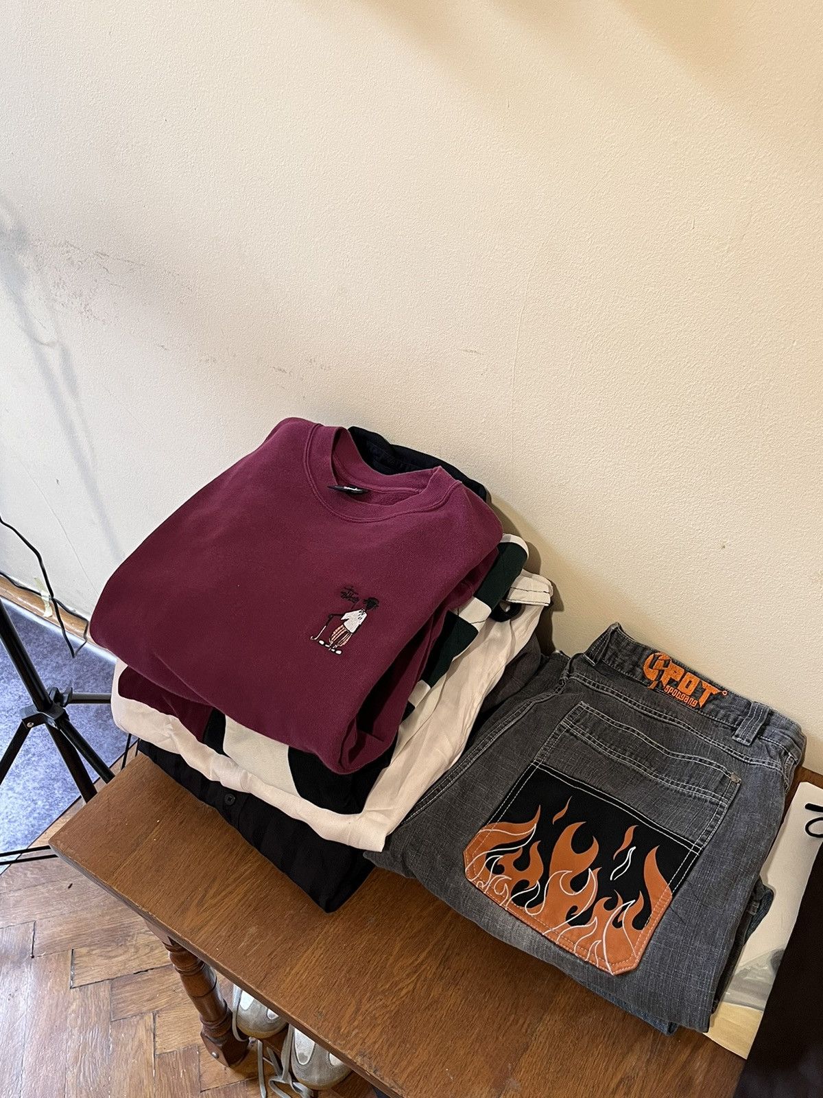 Stussy 🔥STUSSY HIP HOP LOGO BOXY 90’S USA BAGGY HODED SWEATSHIRT Size US L / EU 52-54 / 3 - 8 Thumbnail
