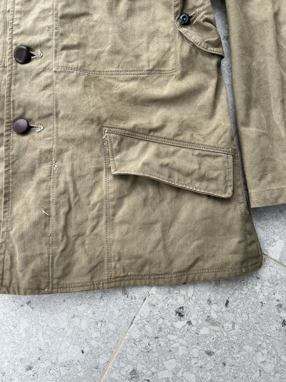 Japanese Brand × Vintage 40s Vintage Japanese army military jacket kanji Size US M / EU 48-50 / 2 - 7 Thumbnail