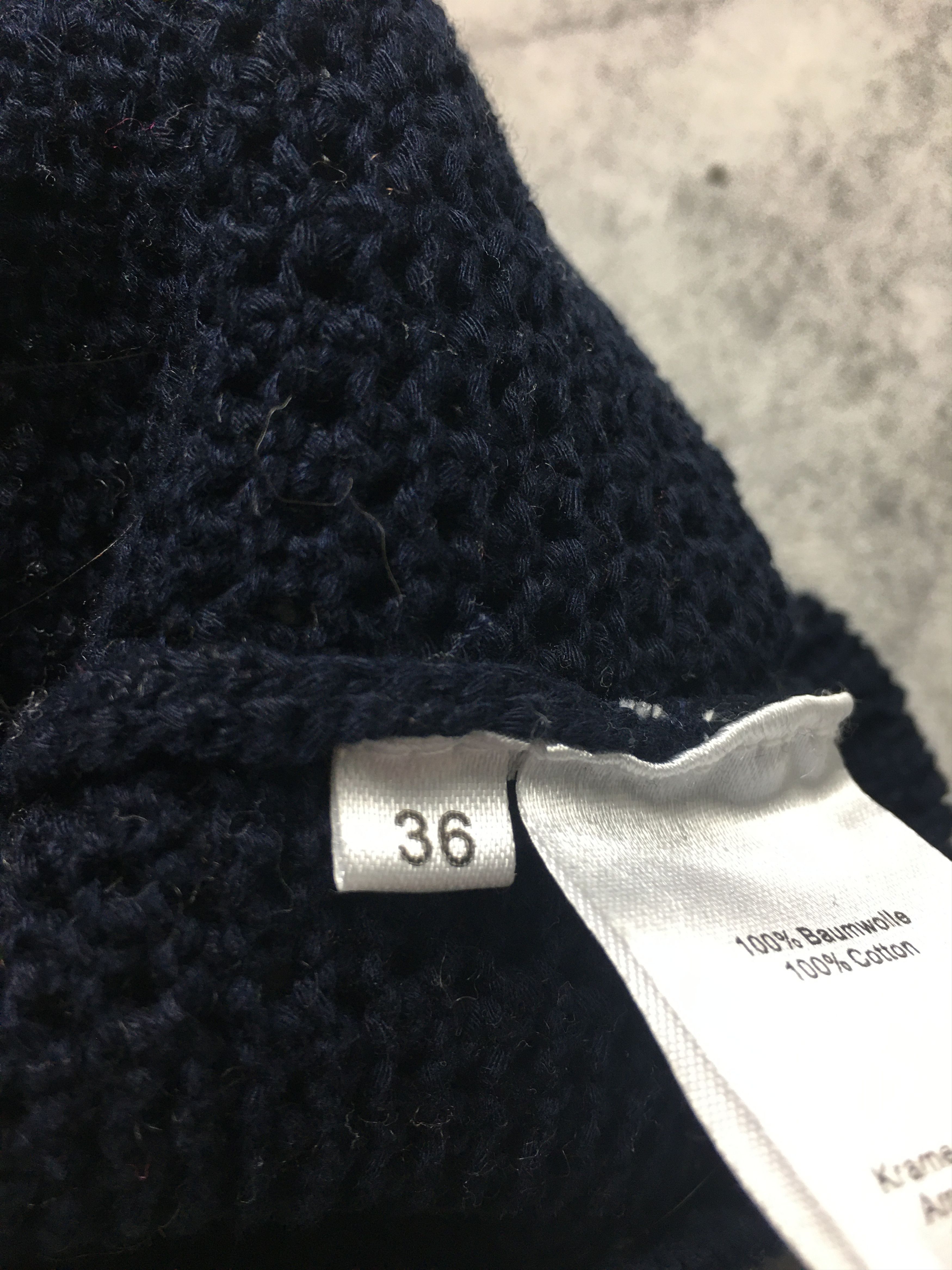Other HERZEN'S ANGELEGENHEIT Cotton Knit Top Navy Blue EU 36 Size M / US 6-8 / IT 42-44 - 10 Thumbnail