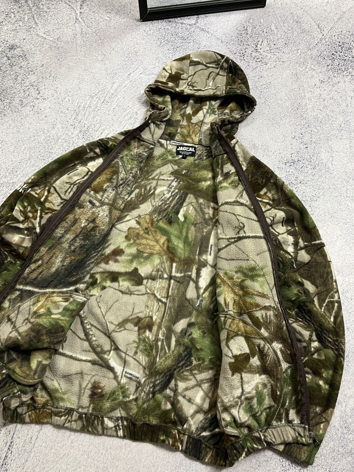 Japanese Brand × Realtree Crazy Vintage Y2K Realtree Zip Up Fleece Baggy Hoodie Rare Size US L / EU 52-54 / 3 - 12 Thumbnail