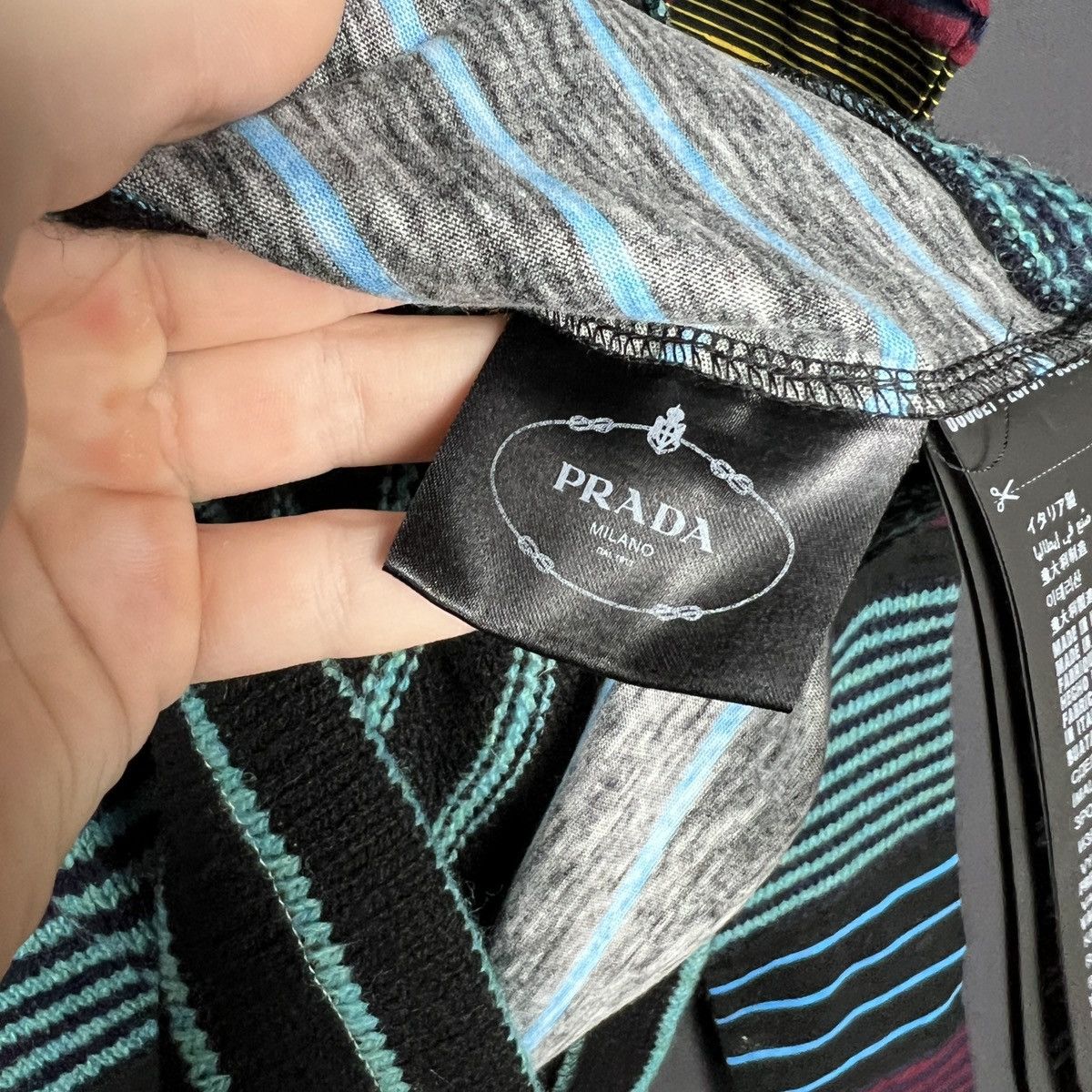 Prada Prada Multi-Fabric Striped Graphic women’s Long Sleeve S Size S / US 4 / IT 40 - 7 Thumbnail