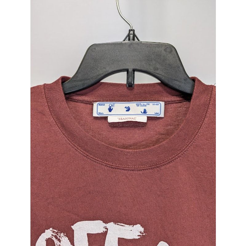 Off-White o1rshd1 Paint Script Over Skate Short Sleeve T-Shirt Size US L / EU 52-54 / 3 - 3 Thumbnail