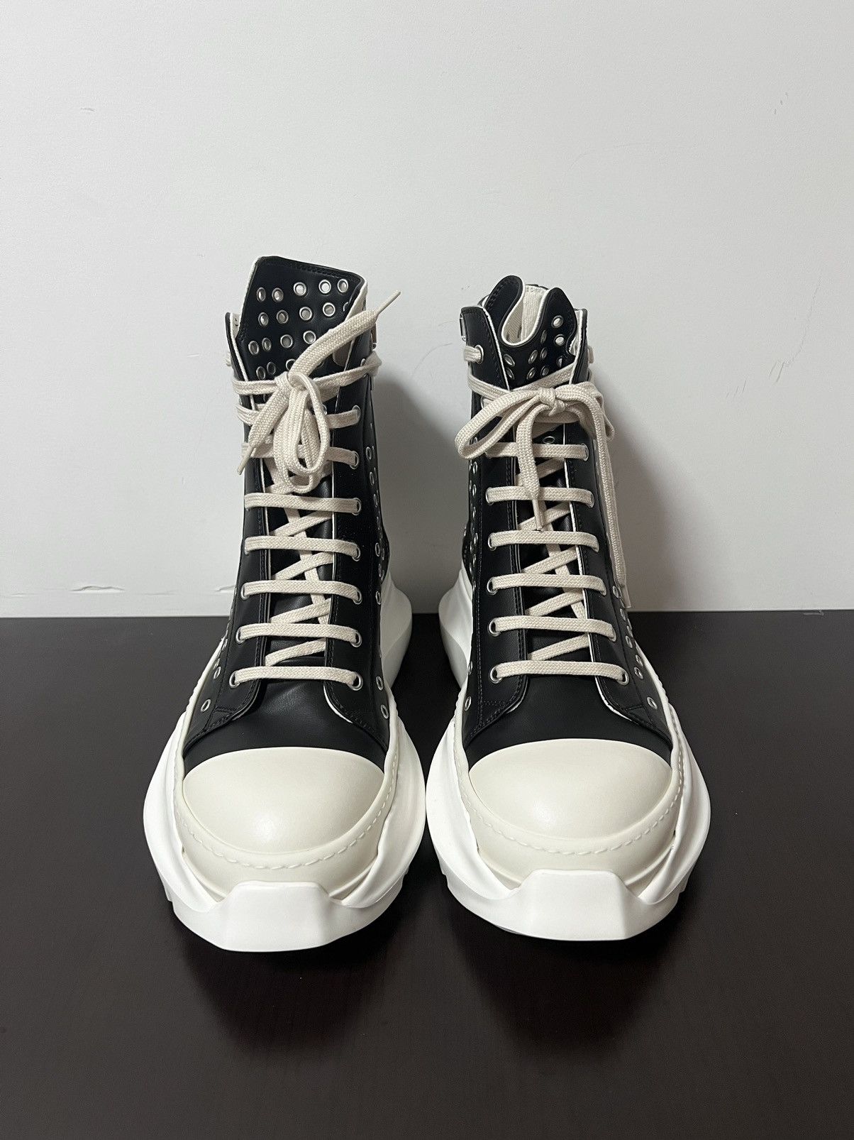 Rick Owens Drkshdw RICK OWENS ABSTRACT RAMONES SNEAKERS SZ42 Size US 9 / EU 42 - 3 Thumbnail