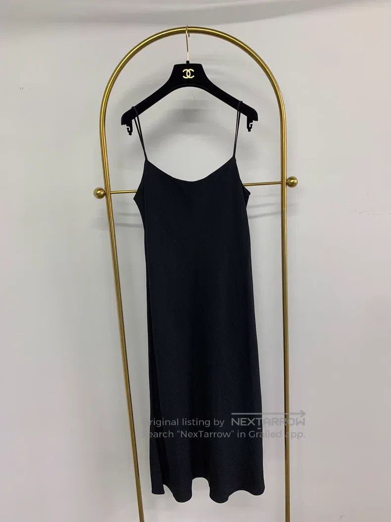 The Row The Row Black silk halter dress Size S / US 4 / IT 40 - 1 Thumbnail
