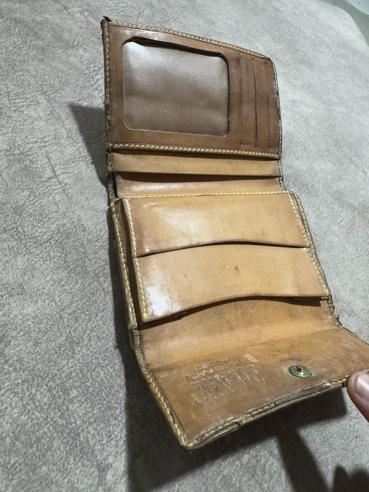 Alviero Martini 🇮🇹 Alviero Martini Leather Maps Bifold Wallet Size ONE SIZE - 5 Thumbnail