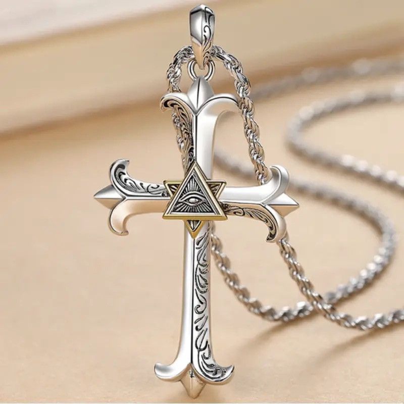 Jewelry × Vintage Vintage Accessories God Eye Pendant Necklace Size ONE SIZE - 1 Thumbnail