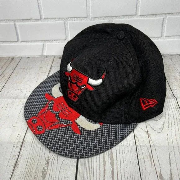 New Era Chicago Bulls NBA New Era Hat Snapback Cap Black Men Size ONE SIZE - 2 Thumbnail
