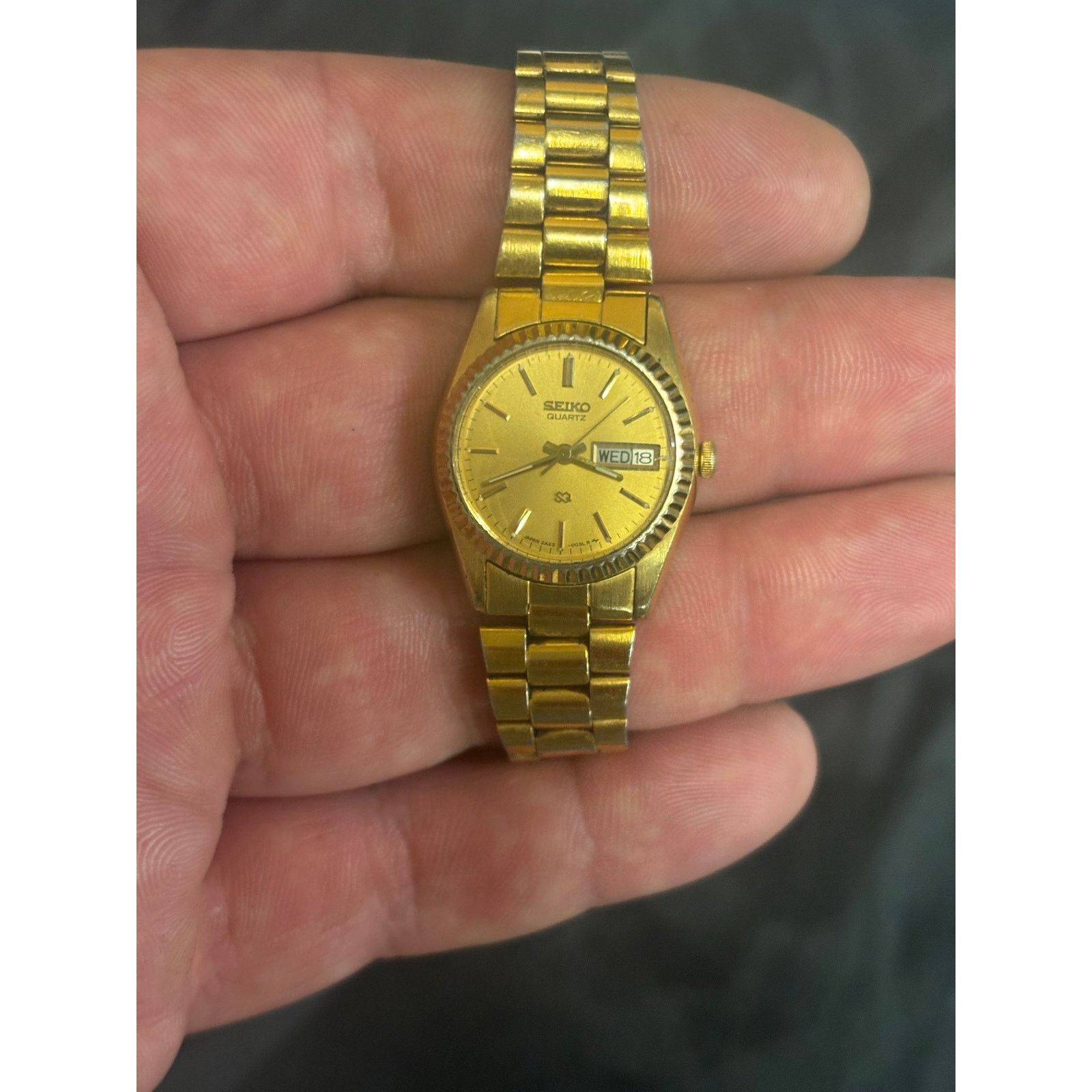 Seiko Seiko 2A23-0039 Gold Tone Women’s Watch! New Battery. Size ONE SIZE - 2 Thumbnail