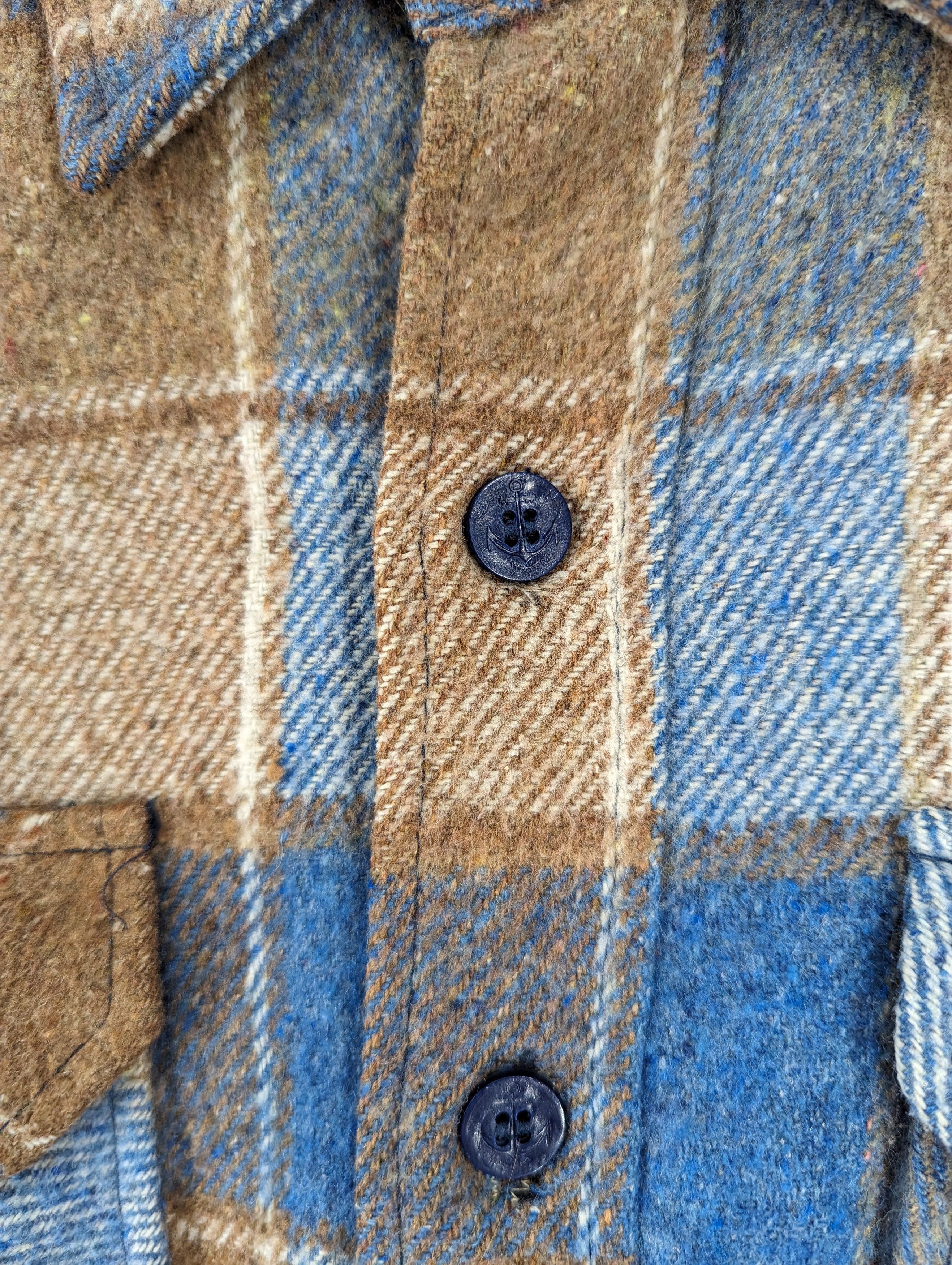 Sears 🔥RARE🔥Vintage Sears Button Ups Plaid Jacket Size US L / EU 52-54 / 3 - 6 Thumbnail
