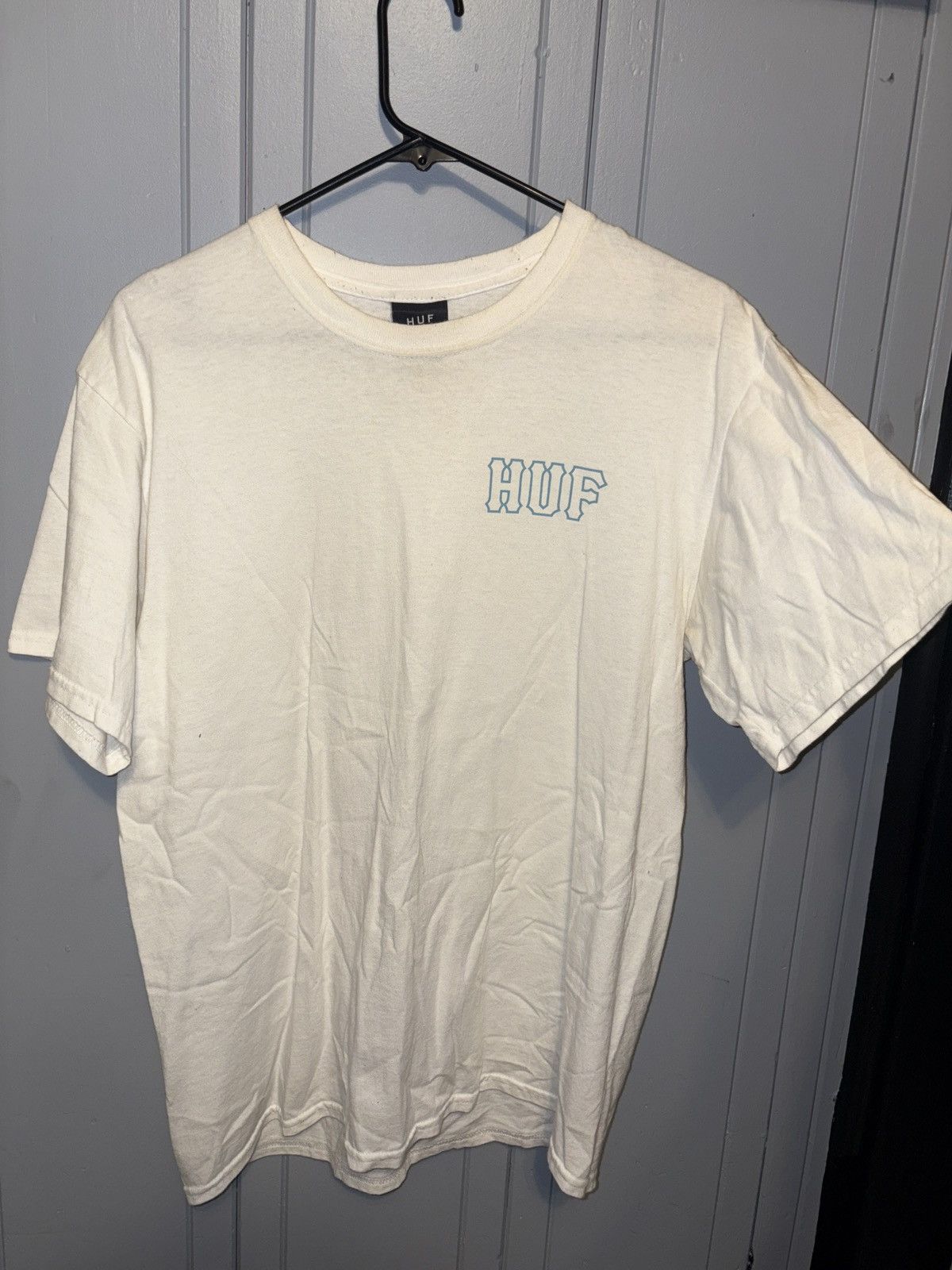 Huf Huf white tee Size US M / EU 48-50 / 2 - 1 Thumbnail