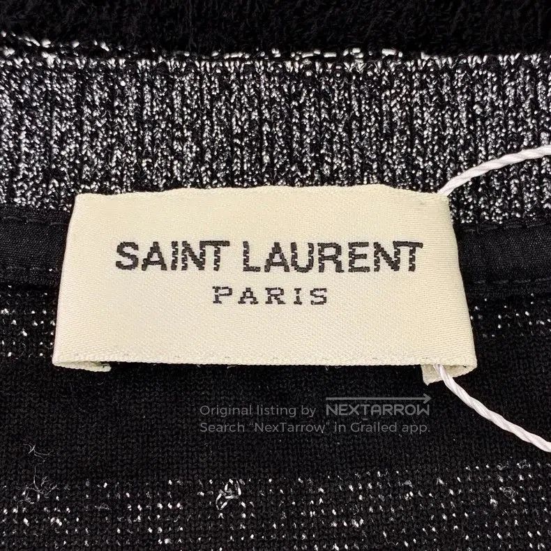 Saint Laurent Paris Saint Laurent Paris Black striped knitted sweater. Size US M / EU 48-50 / 2 - 5 Thumbnail