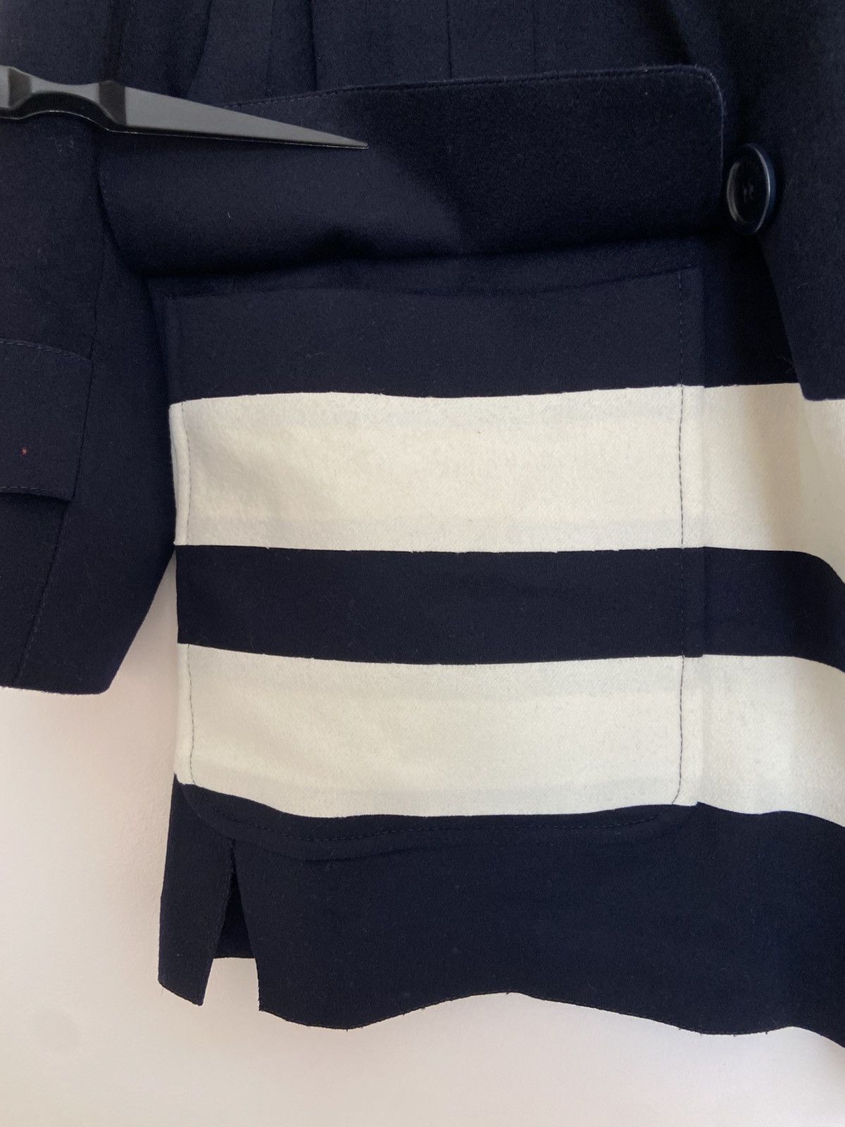 Loro Piana Loro Piana Double Breasted Felt Coat Dark Blue Size S / US 4 / IT 40 - 4 Thumbnail