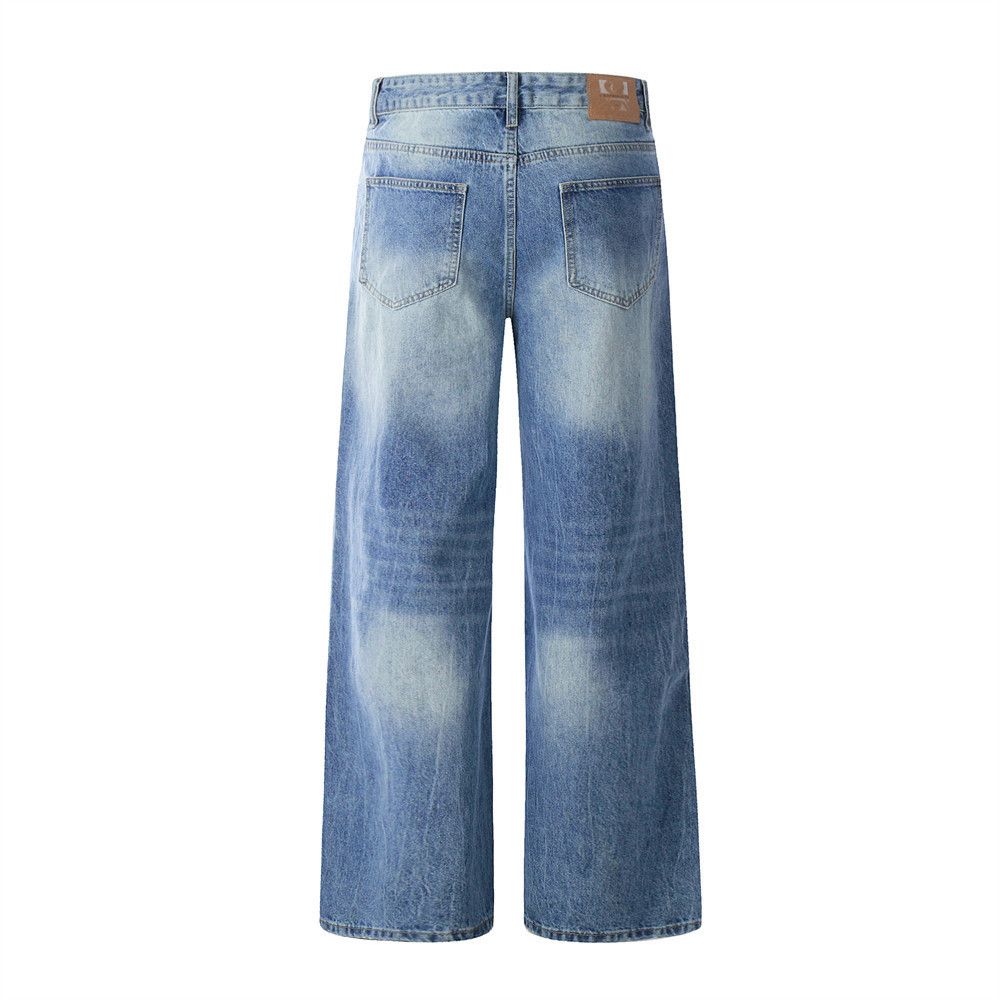 Japanese Brand × Vintage Men's loose punk distressed gradient washed jeans Size US 32 / EU 48 - 3 Thumbnail