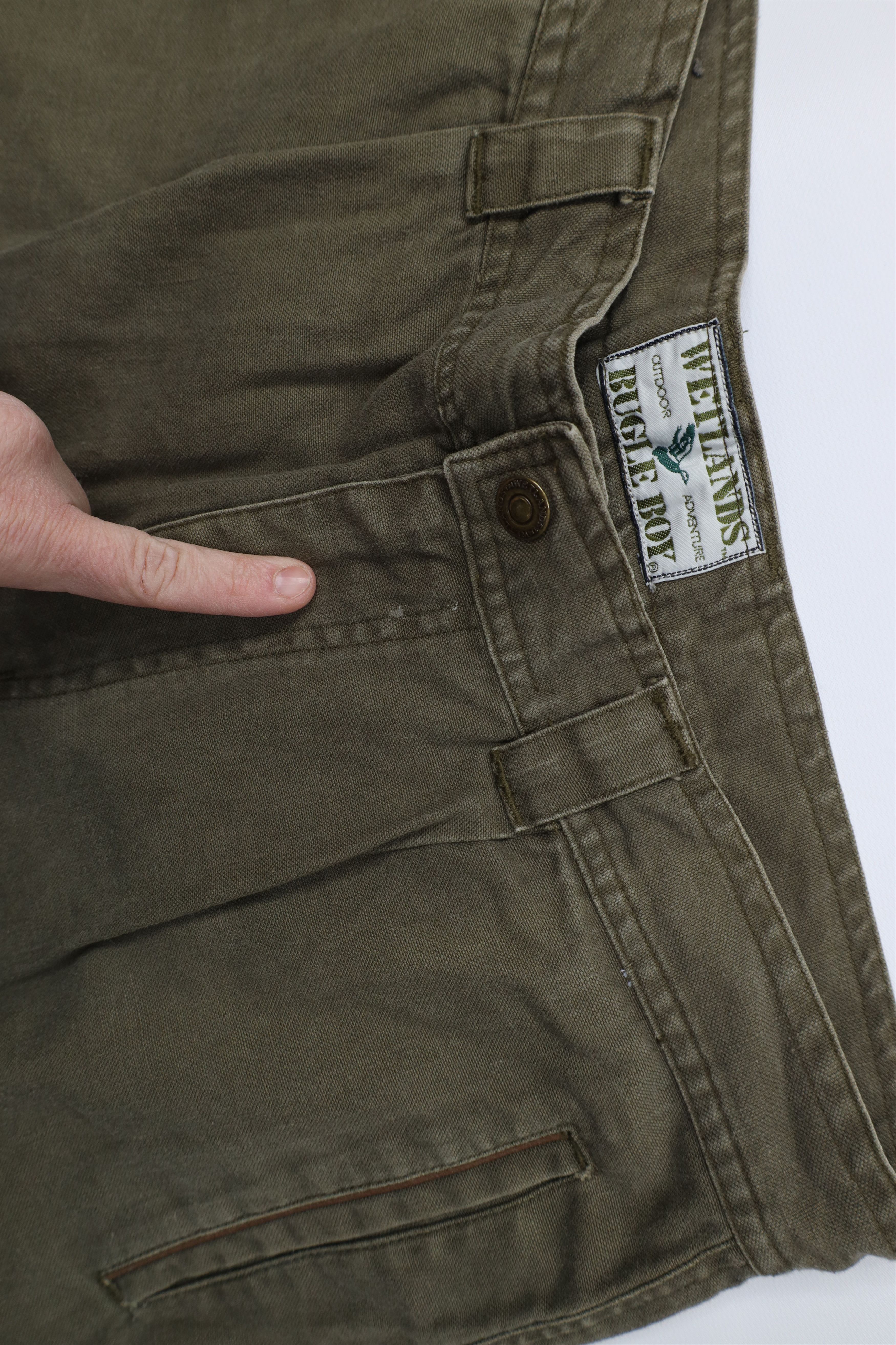 Vintage Vintage 90s Streetwear Relaxed Fit Baggy Cargo Pants Green Size US 34 / EU 50 - 8 Thumbnail