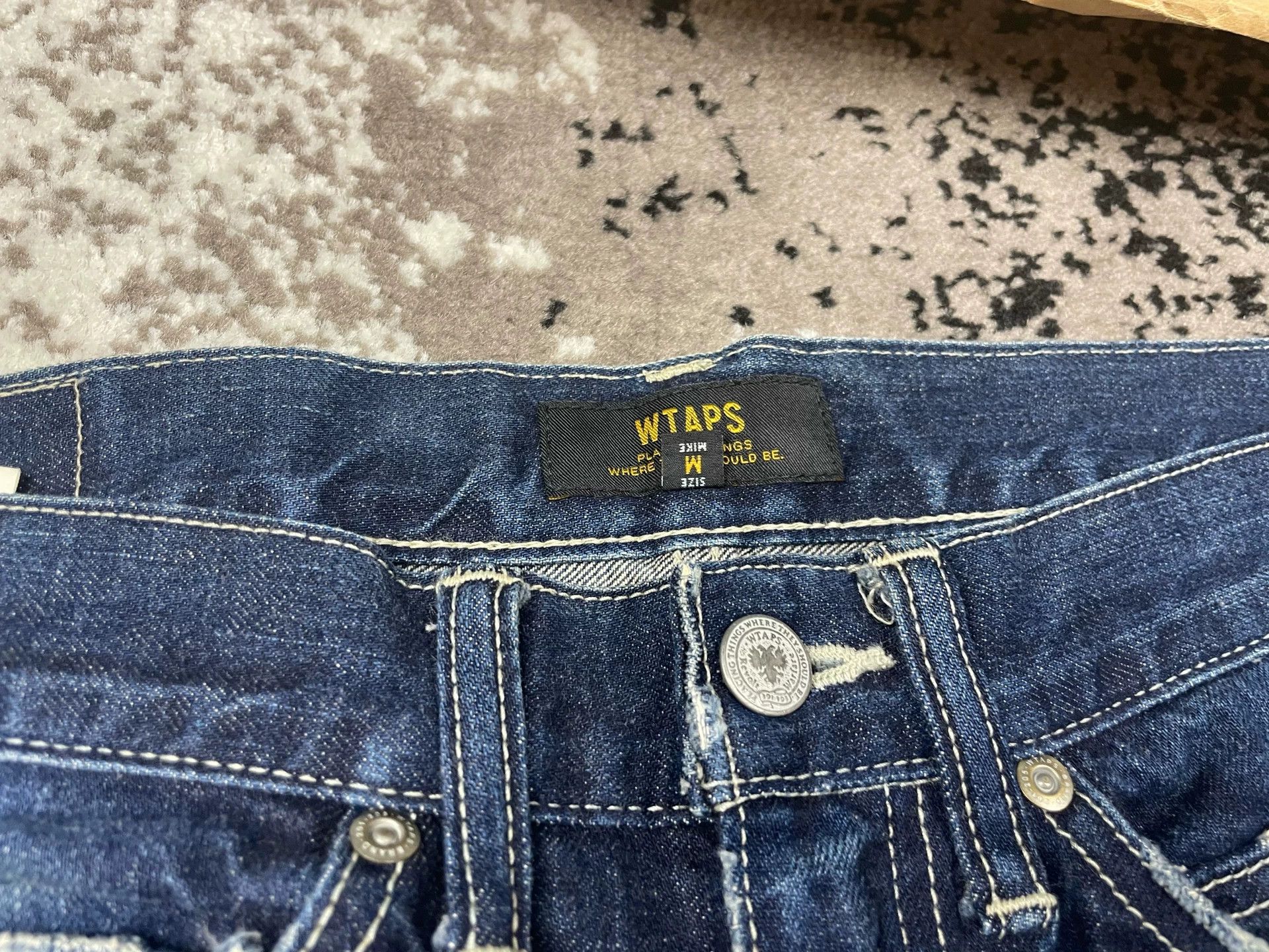 Wtaps WTAPS 14AW TRASH Washed Denim Jeans M Vintage Size US 32 / EU 48 - 6 Thumbnail