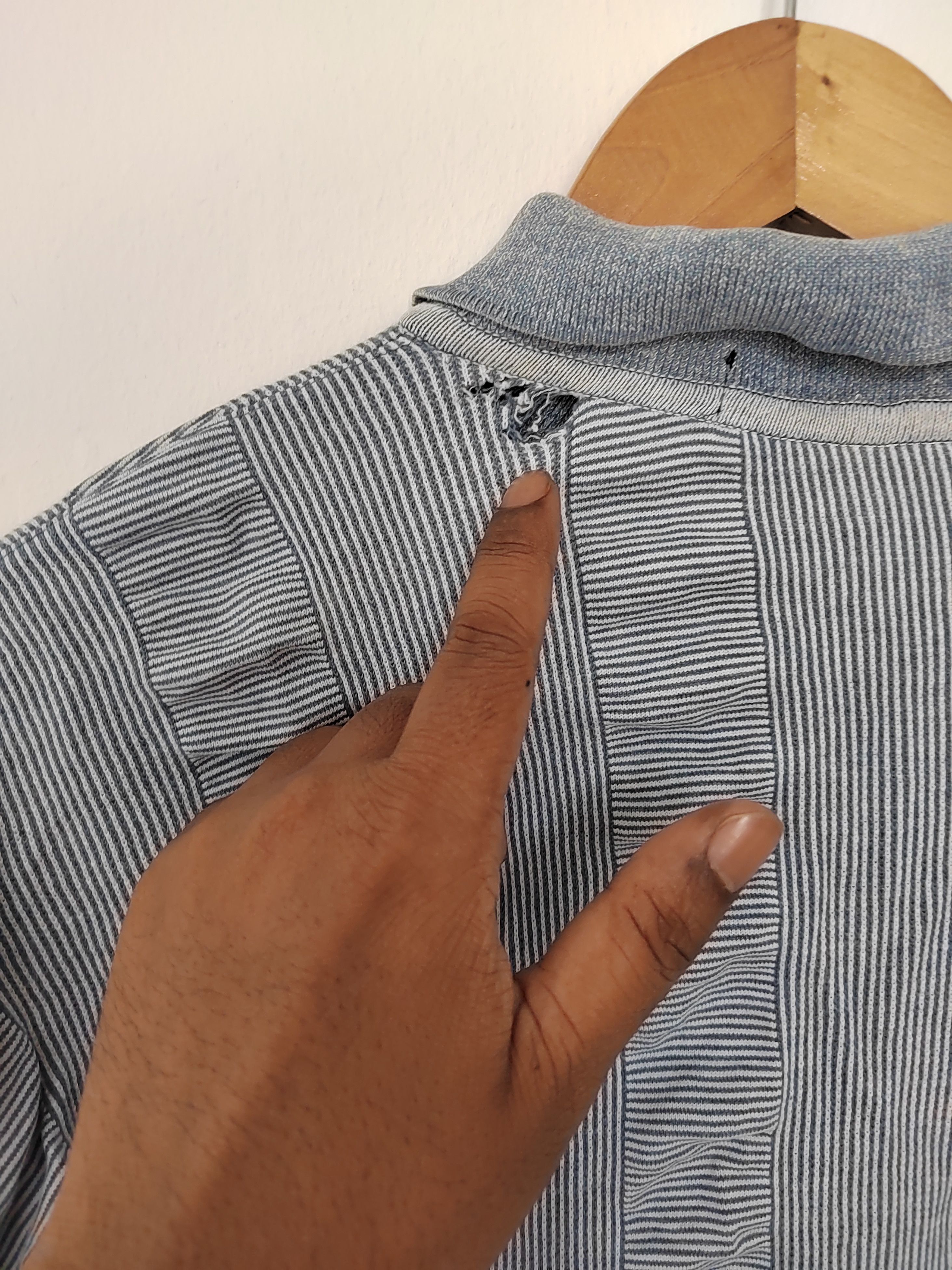 Issey Miyake Vintage Issey miyake curve polo shirt Size US L / EU 52-54 / 3 - 8 Thumbnail