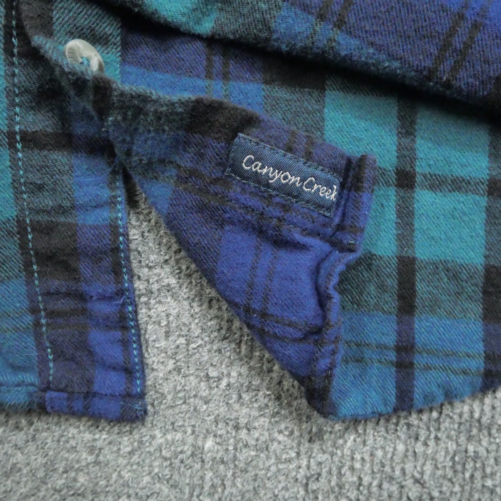 Vintage Magellan Shirt Mens L Blue Flannel Button Up Classic Fit Plaid Workwear Casual Long Sleeve Collared Button-Up Size US L / EU 52-54 / 3 - 6 Thumbnail