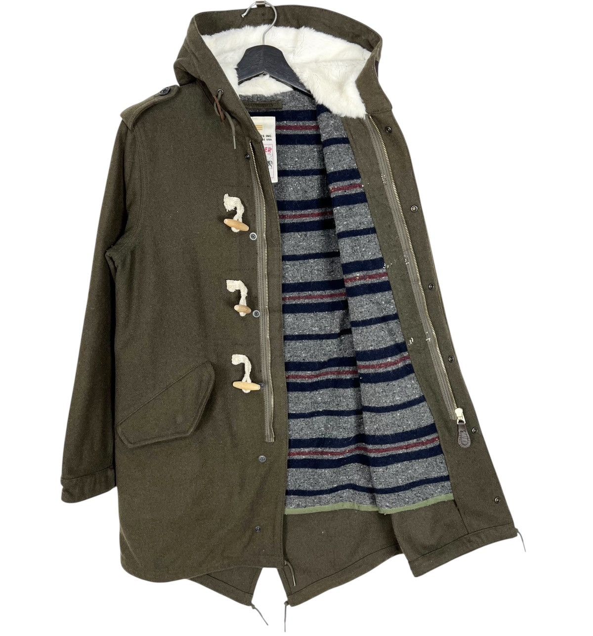 Alpha Industries × Lee Alpha Industries X Lee Storm Rider Women Duffel Coat Size S / US 4 / IT 40 - 5 Thumbnail