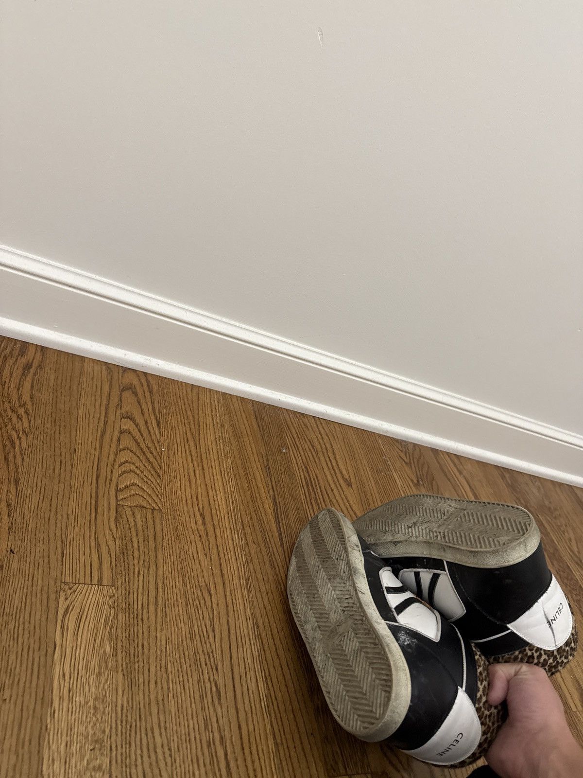 Celine × Hedi Slimane Hedi Era Leopard Print High Top Leather Sneakers Size US 9 / EU 42 - 2 Thumbnail