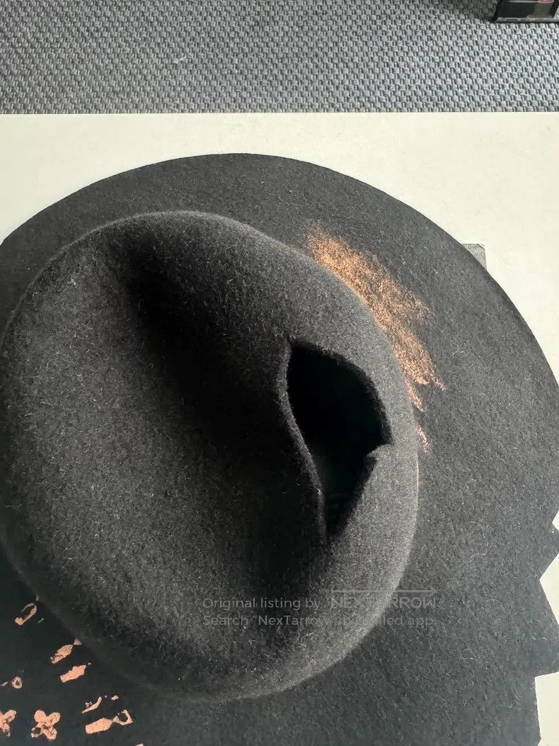 Vivienne Westwood Vivienne Westwood size F Distressed Wool Bowler Hat Size ONE SIZE - 3 Thumbnail