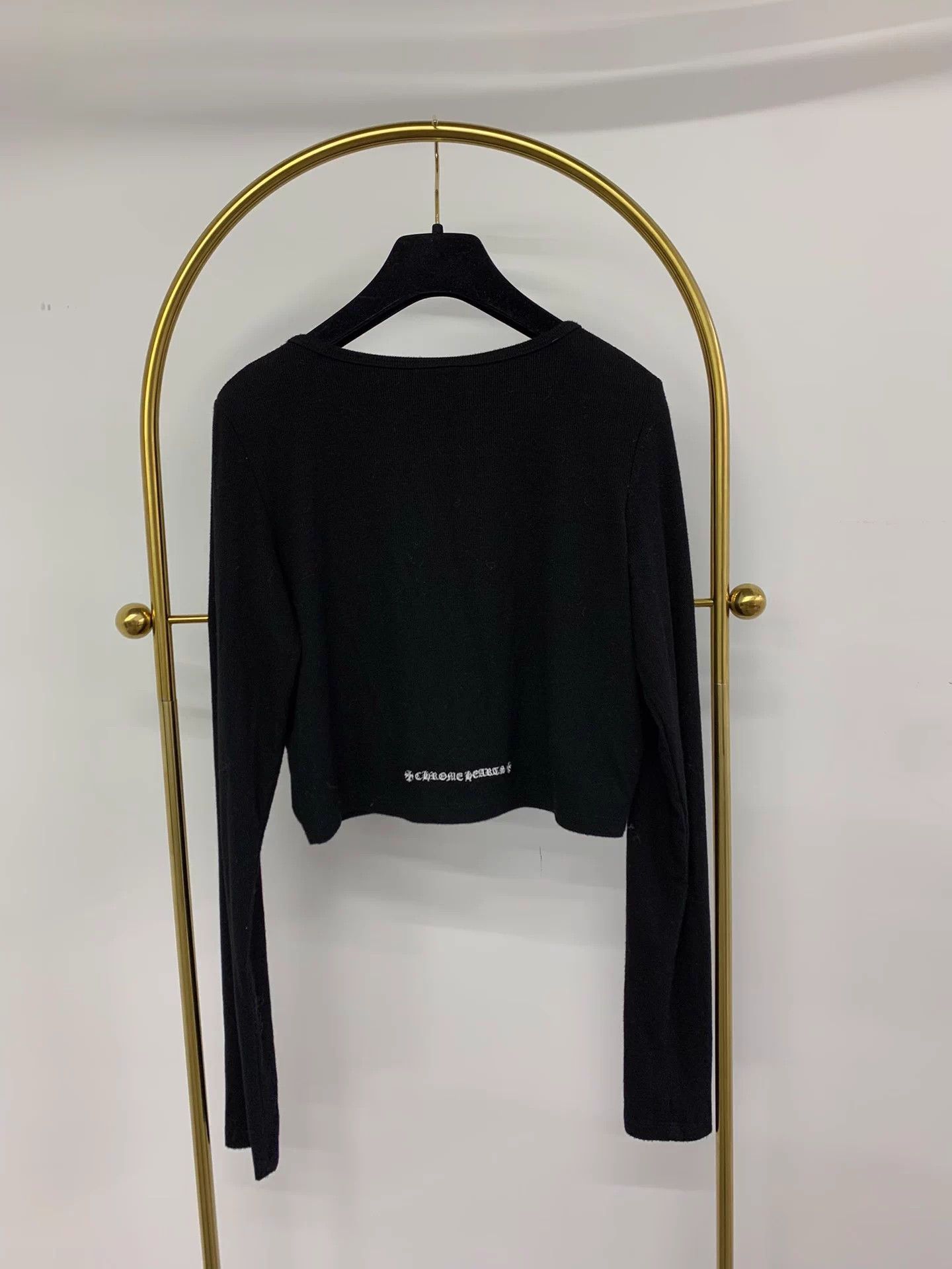 Chrome Hearts Chrome Hearts L Black Embroidered Short Cardi New Size L / US 10 / IT 46 - 3 Thumbnail