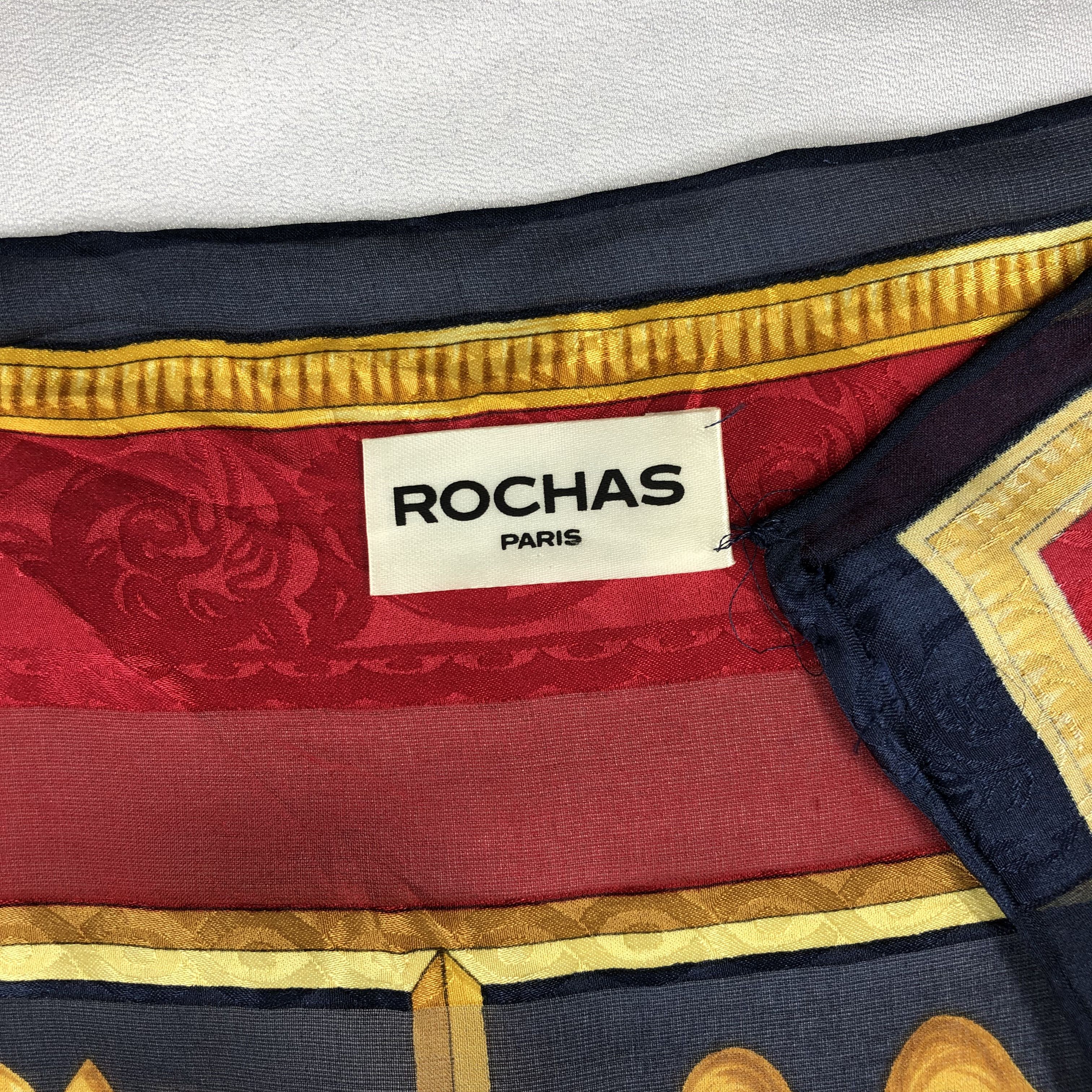 Vintage Vintage Rochas Silk Scarf Size ONE SIZE - 5 Thumbnail