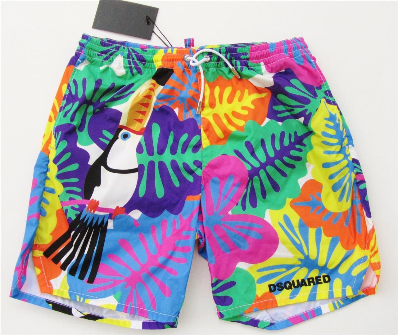 Dsquared2 DSquared2 Toucan Tropical Swim Shorts Loud Graphic Size US 26 / EU 42 - 9 Thumbnail