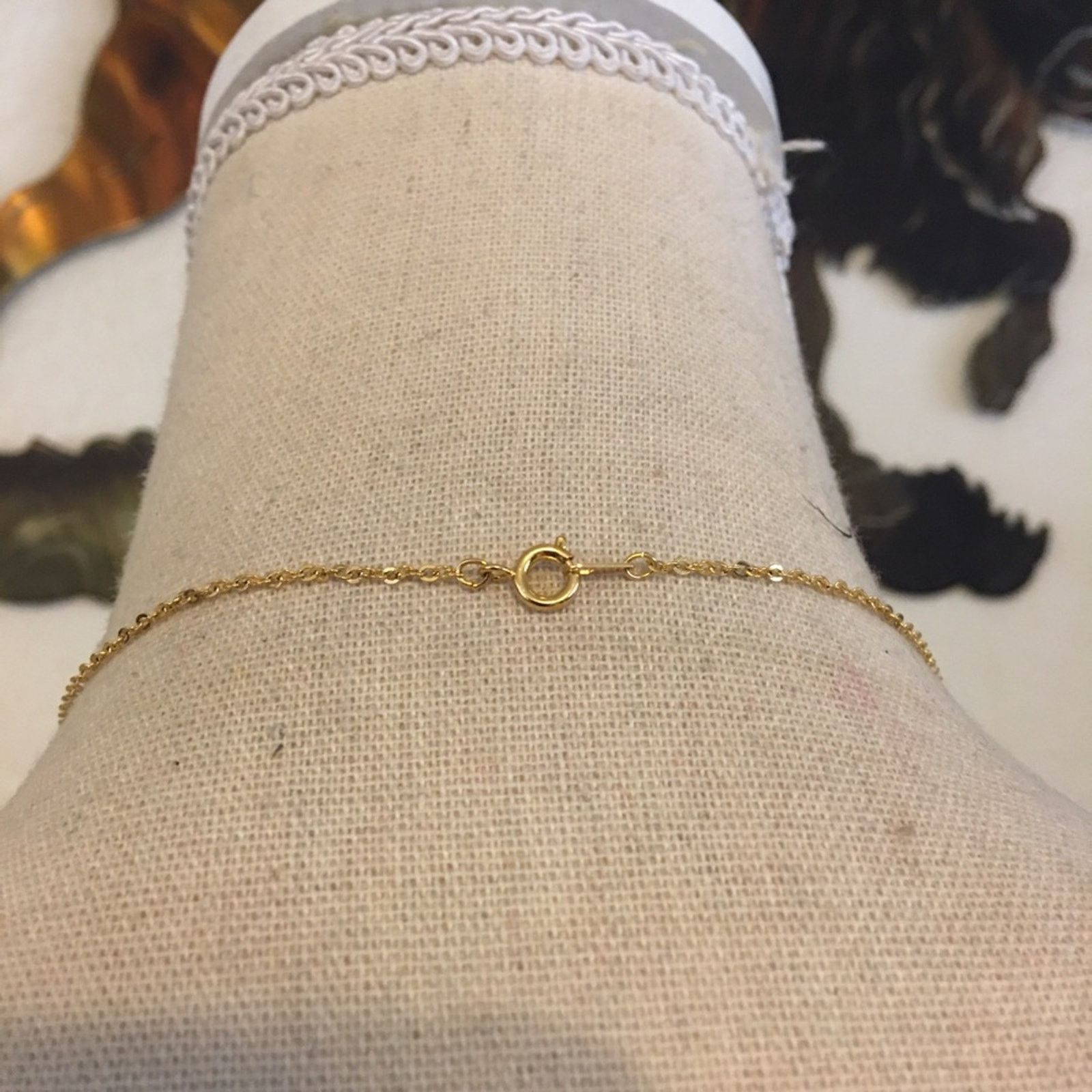 Vintage Vintage pearl with rhinestone gold chain necklace Size ONE SIZE - 6 Thumbnail