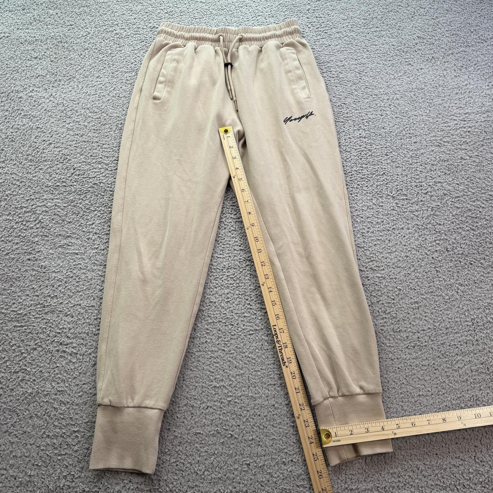 YoungLA YoungLA #228 Beige Joggers Mens S Sweatpants Gym 2253 Size US 30 / EU 46 - 4 Thumbnail
