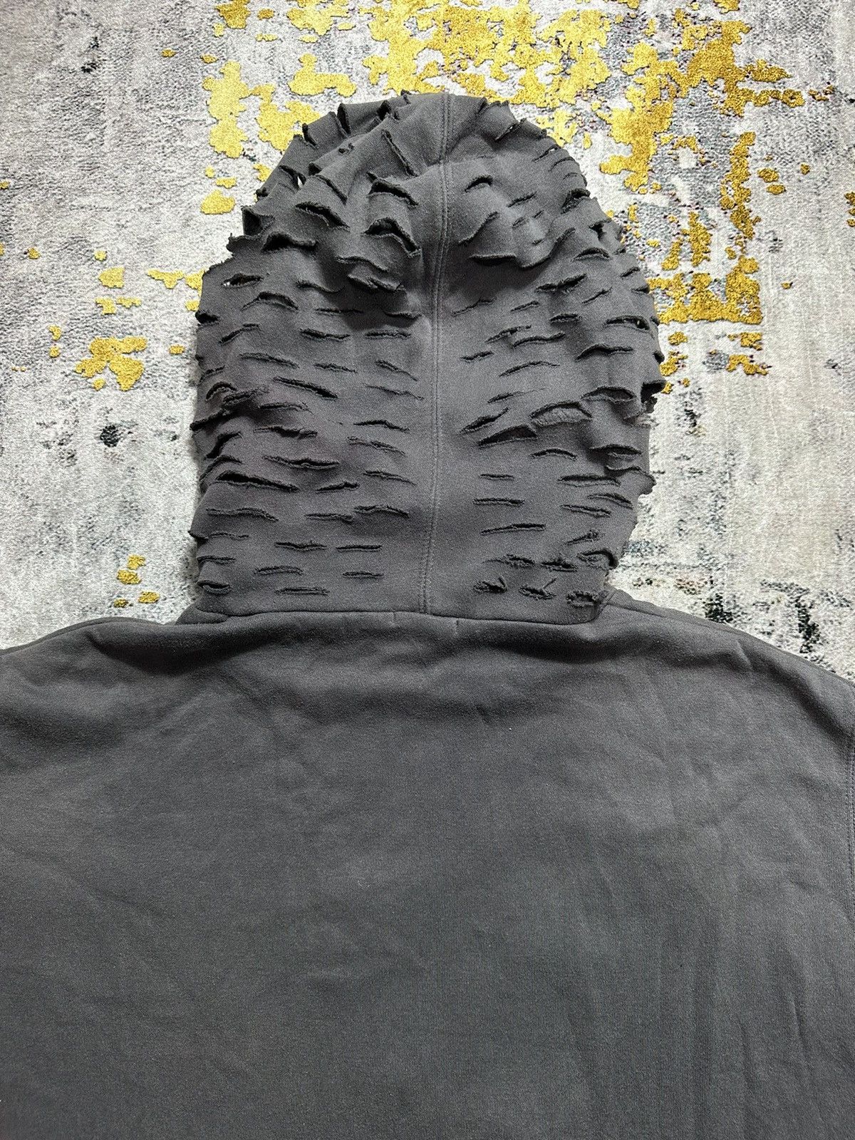 Le Grande Bleu (L.G.B.) CRAZY DISTRESSED GRUNGE PUNK STYLE GU HOODIE FADED Size US XL / EU 56 / 4 - 6 Thumbnail