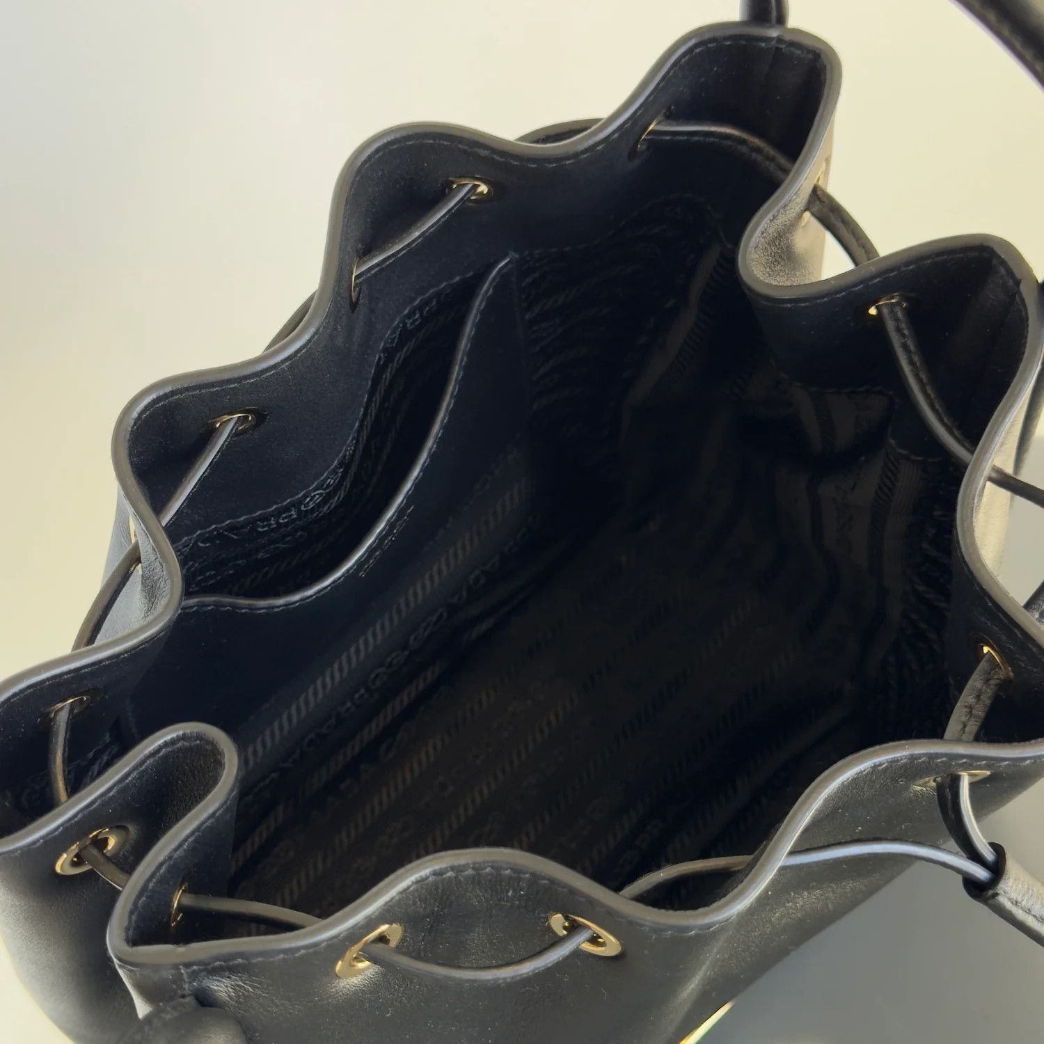Prada o1B3y1r0426 Size: OS / Mini Bucket Bag in Black Size ONE SIZE - 7 Thumbnail