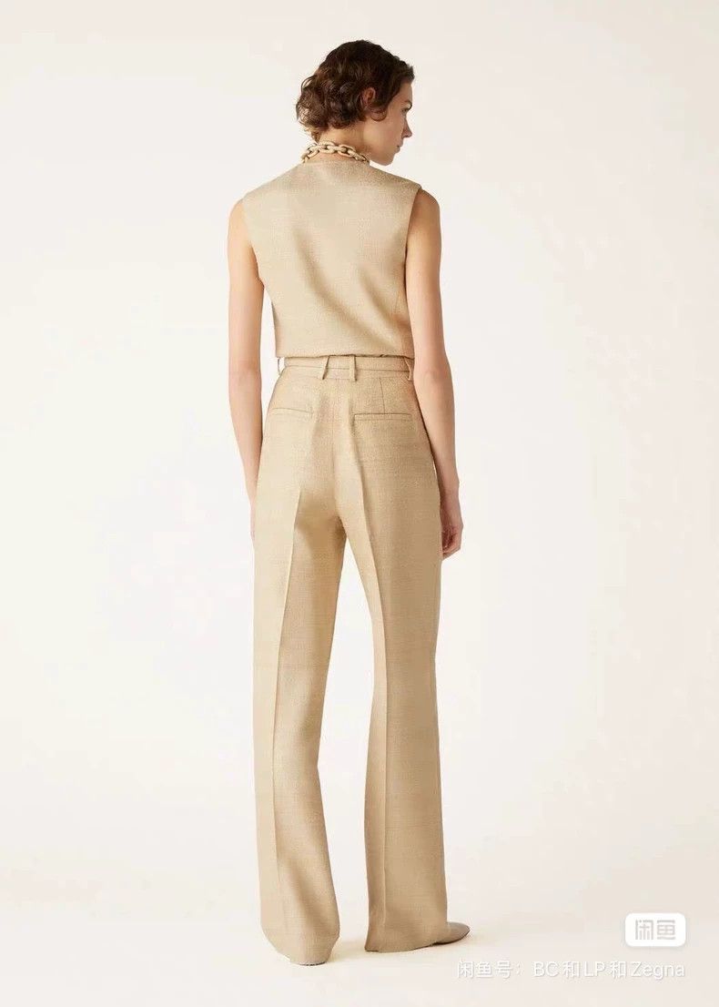 Loro Piana LORO PIANA Mulberry silk wide leg pants Size 25" / US 0 / IT 36 - 2 Thumbnail