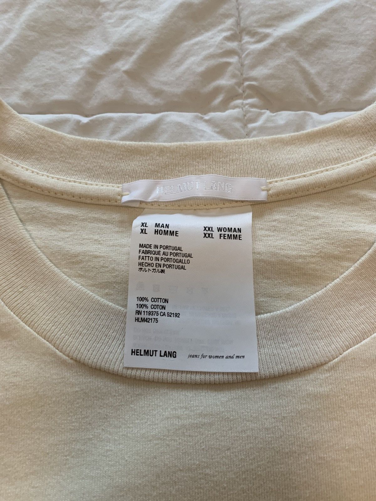 Helmut Lang HELMUT LANG - LOGO OVERSIZED SHORT SLEEVE T-SHIRT Size US XXL / EU 58 / 5 - 2 Thumbnail
