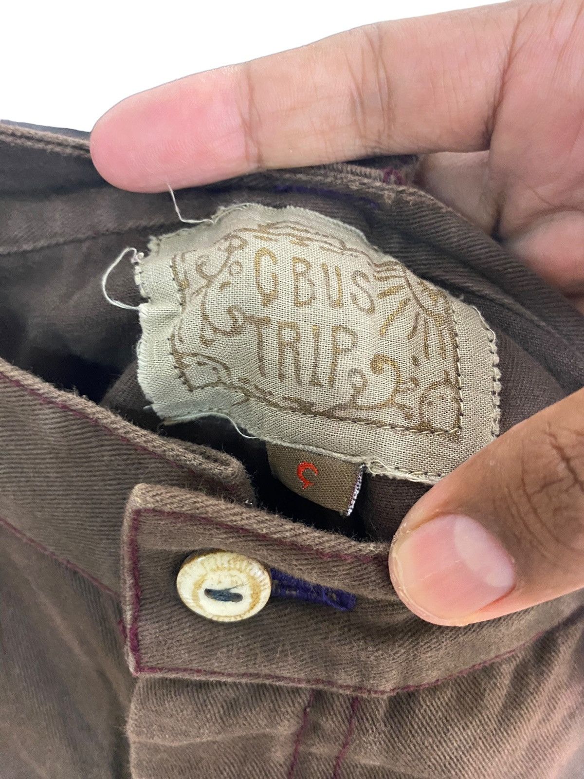 Japanese Brand × Vintage Japanese Brand G Bus Trip by Amina Patchwork Pant Size US 36 / EU 52 - 8 Thumbnail