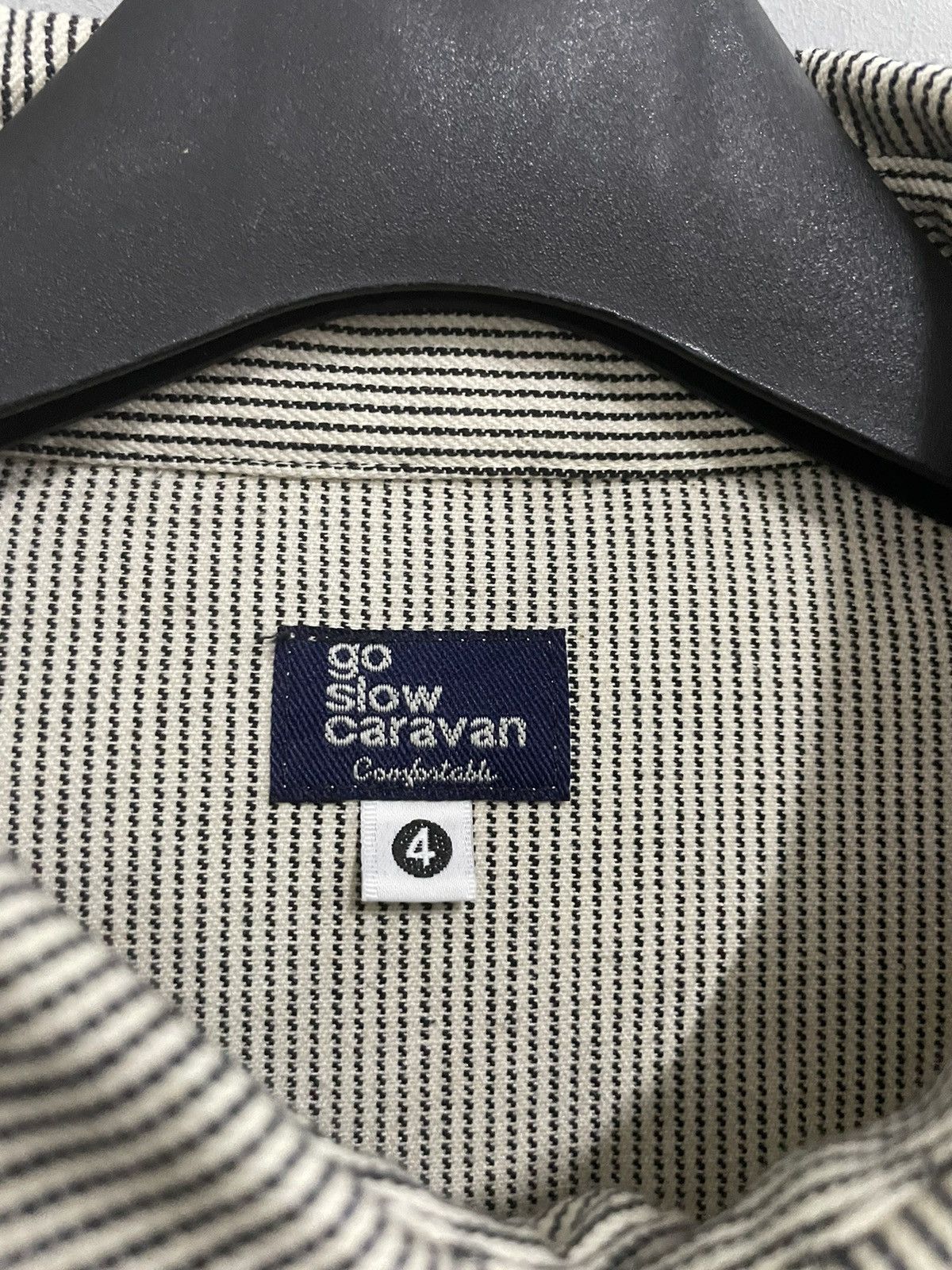 Japanese Brand × go slow caravan GO SLOW CARAVAN Work Shirt Patch Railway Stripes Size US L / EU 52-54 / 3 - 2 Thumbnail