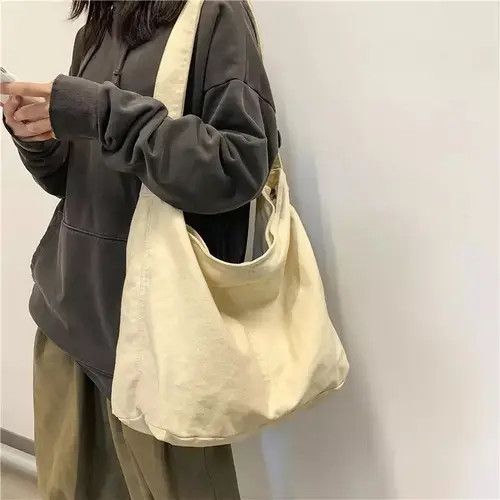 Japanese Brand Kawase x Asuka Large capacity Crossbody Canvas Bag Size ONE SIZE - 1 Thumbnail