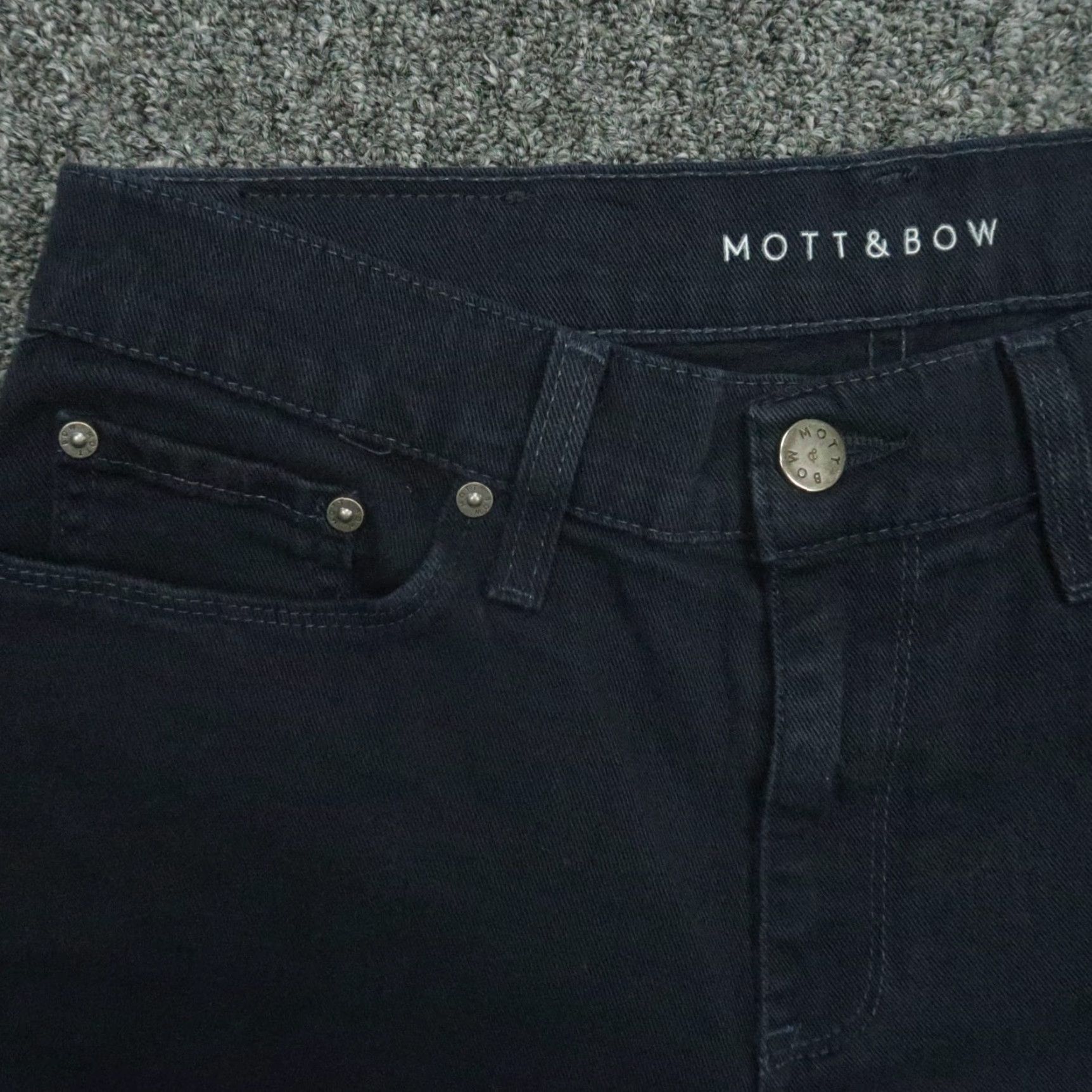 Mott & Bow Mott & Bow Jeans 29x32 Blue Skinny Mercer Straight 5 Pocket Stretch Mens Size US 29 - 3 Thumbnail