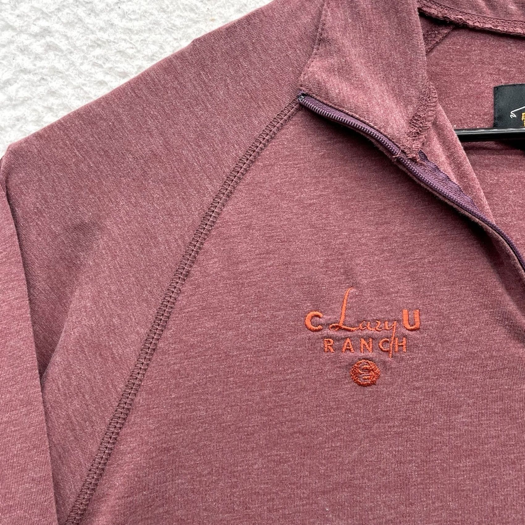 Orvis Orvis Trout Bum Sweatshirt Mens Small S Red 1/4 Zip Performance C Lazy U Ranch Size US L / EU 52-54 / 3 - 3 Thumbnail