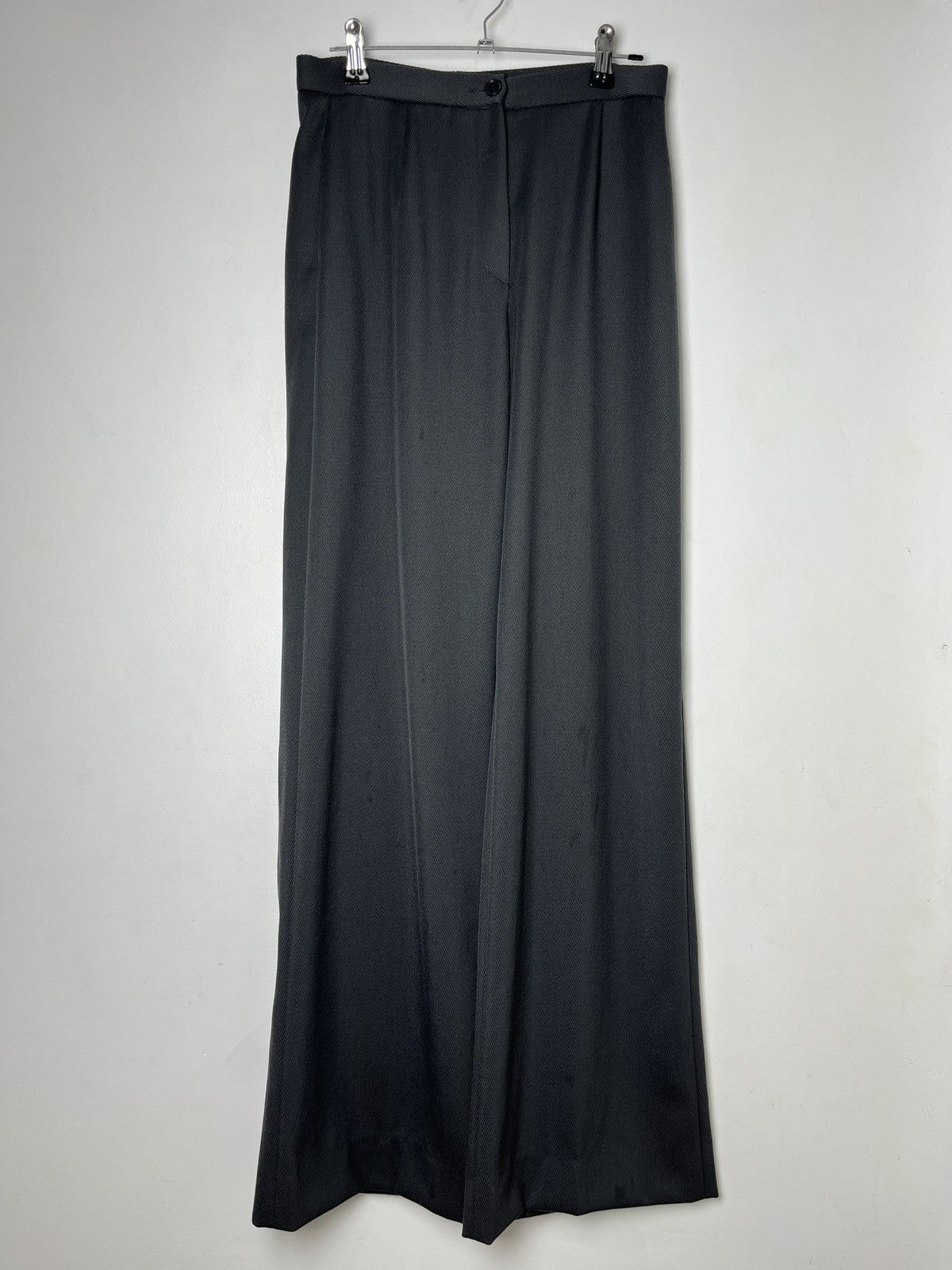 Emporio Armani Archive Relaxed Wide-Leg Twill Trousers | Grailed