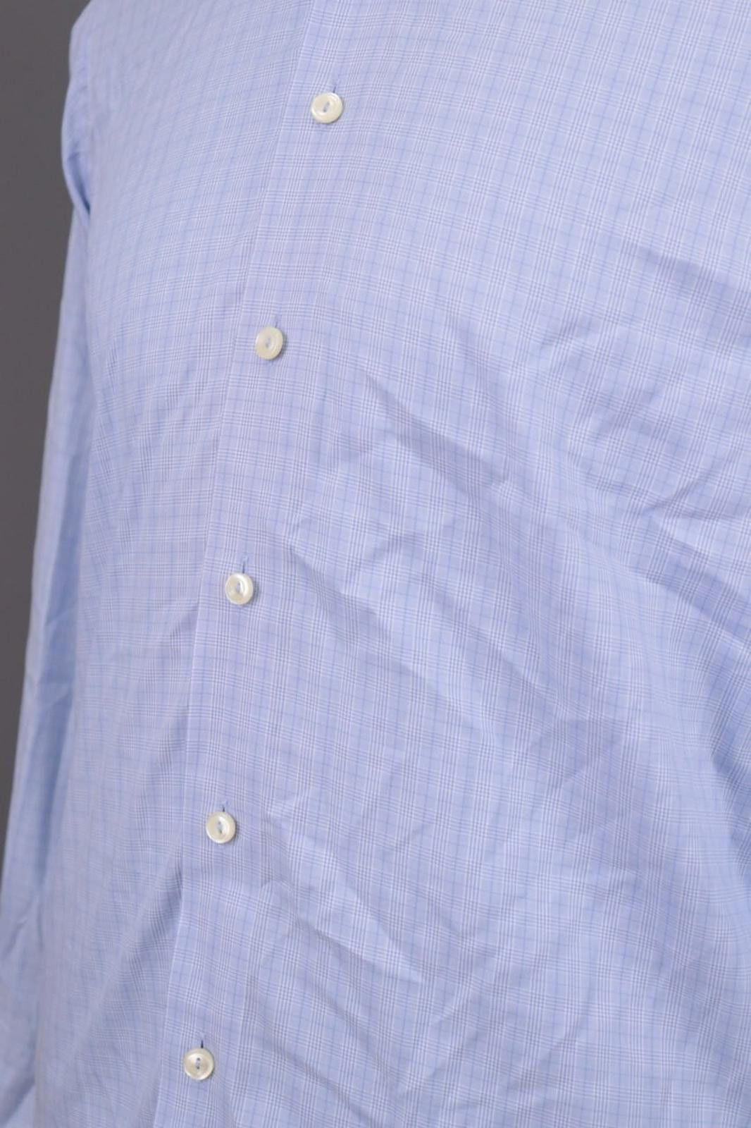 Eton Eton Blue Check Contemporary Fit Shirt Size 39 / 15 Size US M / EU 48-50 / 2 - 11 Thumbnail
