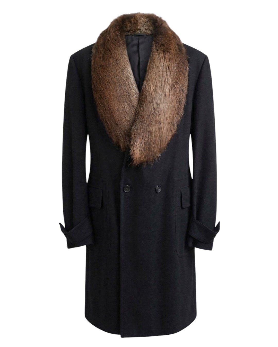Gucci F/W 2008 RUNWAY CASHMERE HEAVY COAT WITH BEAVER FUR COLLAR Size US M / EU 48-50 / 2 - 2 Thumbnail