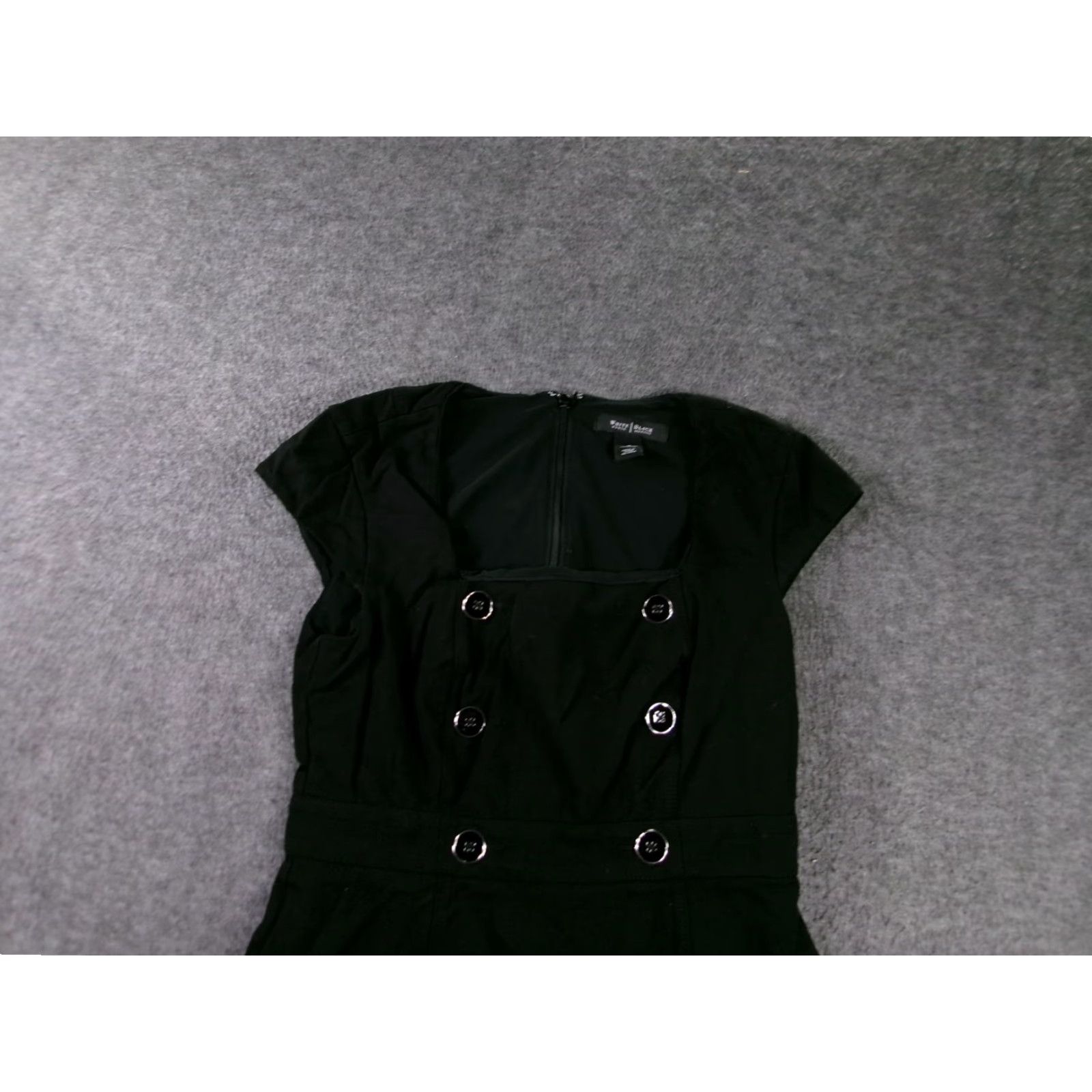 White House Black Market White House Black Market Dress Womens 4 Black Short Sleeve Double Breasted Size 27" / US 4 / IT 40 - 2 Thumbnail