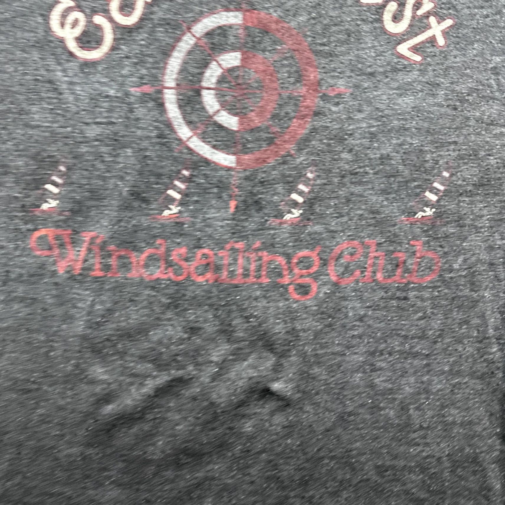 Vintage VINTAGE East Coast Windsailing Club Shirt Mens Medium Gray Graphic Tee Nautical y2k Size US L / EU 52-54 / 3 - 6 Thumbnail