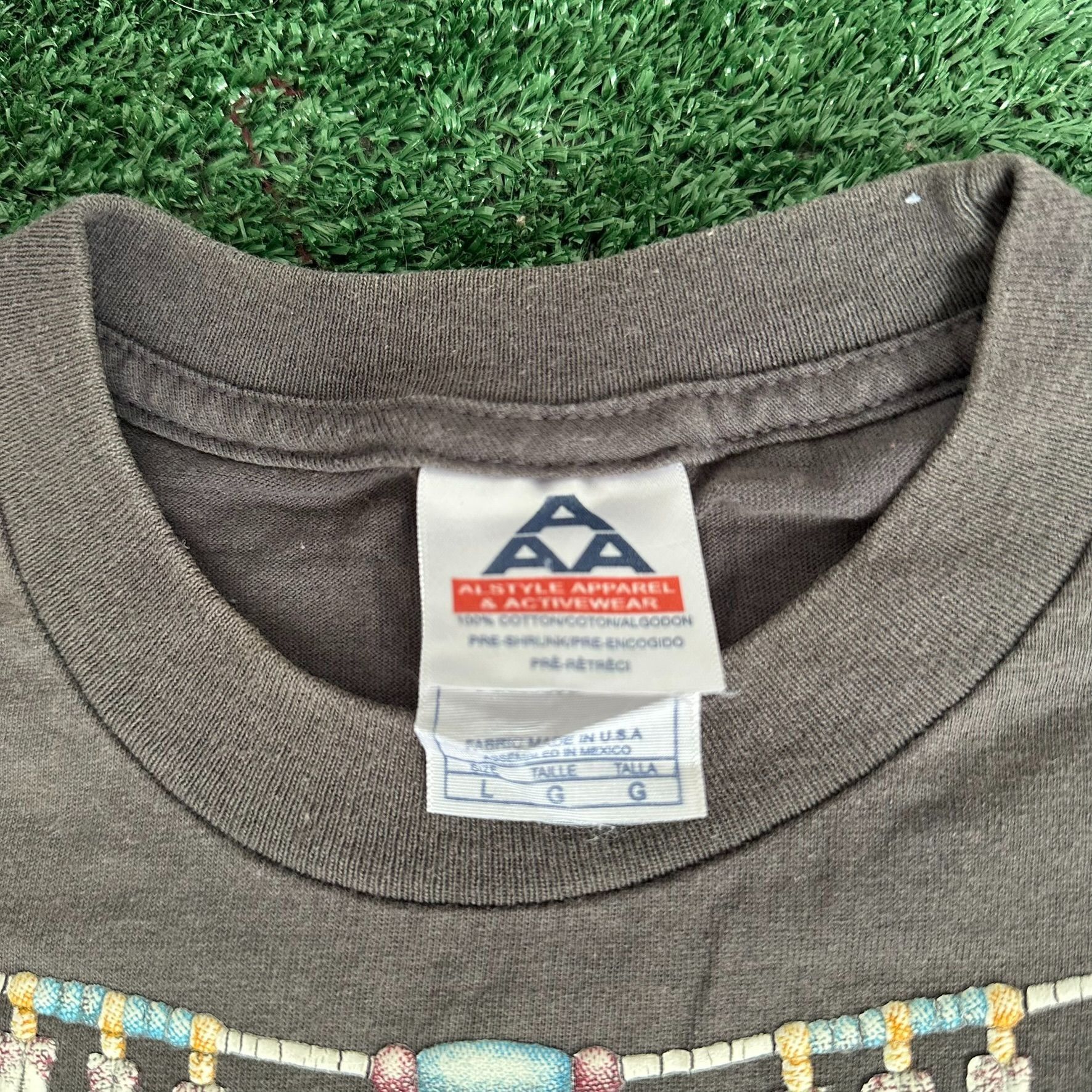 Alstyle Vintage Native American Diamond Dust T-Shirt Western Tribal Size US L / EU 52-54 / 3 - 3 Thumbnail