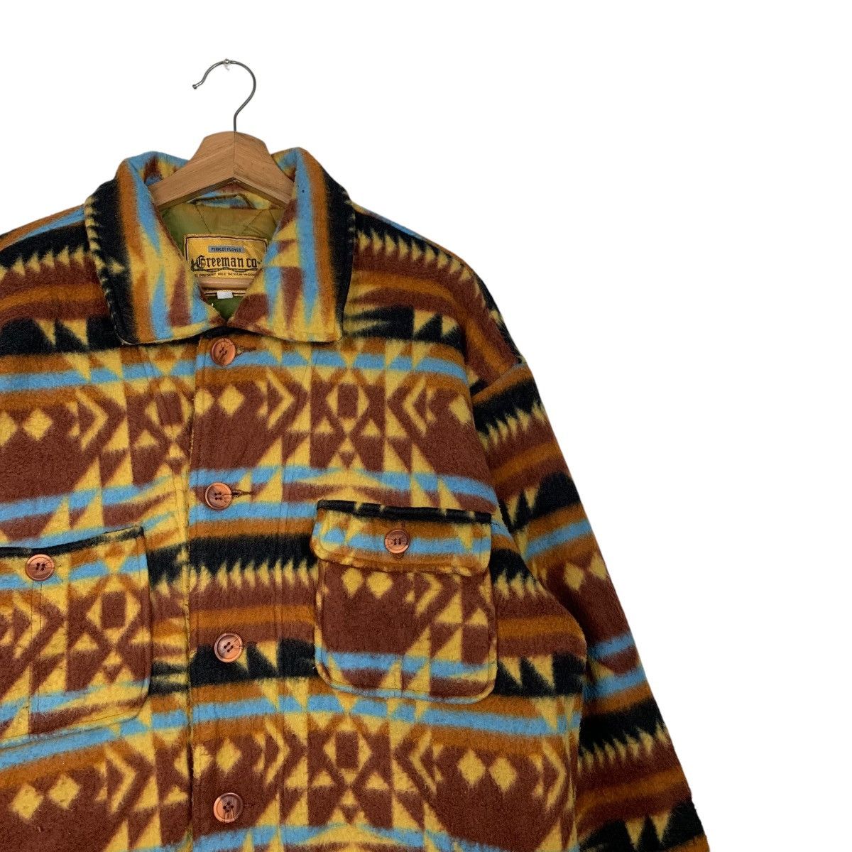 Freeman Vintage FREEMAN CO. Native Design Buttoned Jacket #2738-C123 Size US L / EU 52-54 / 3 - 4 Thumbnail