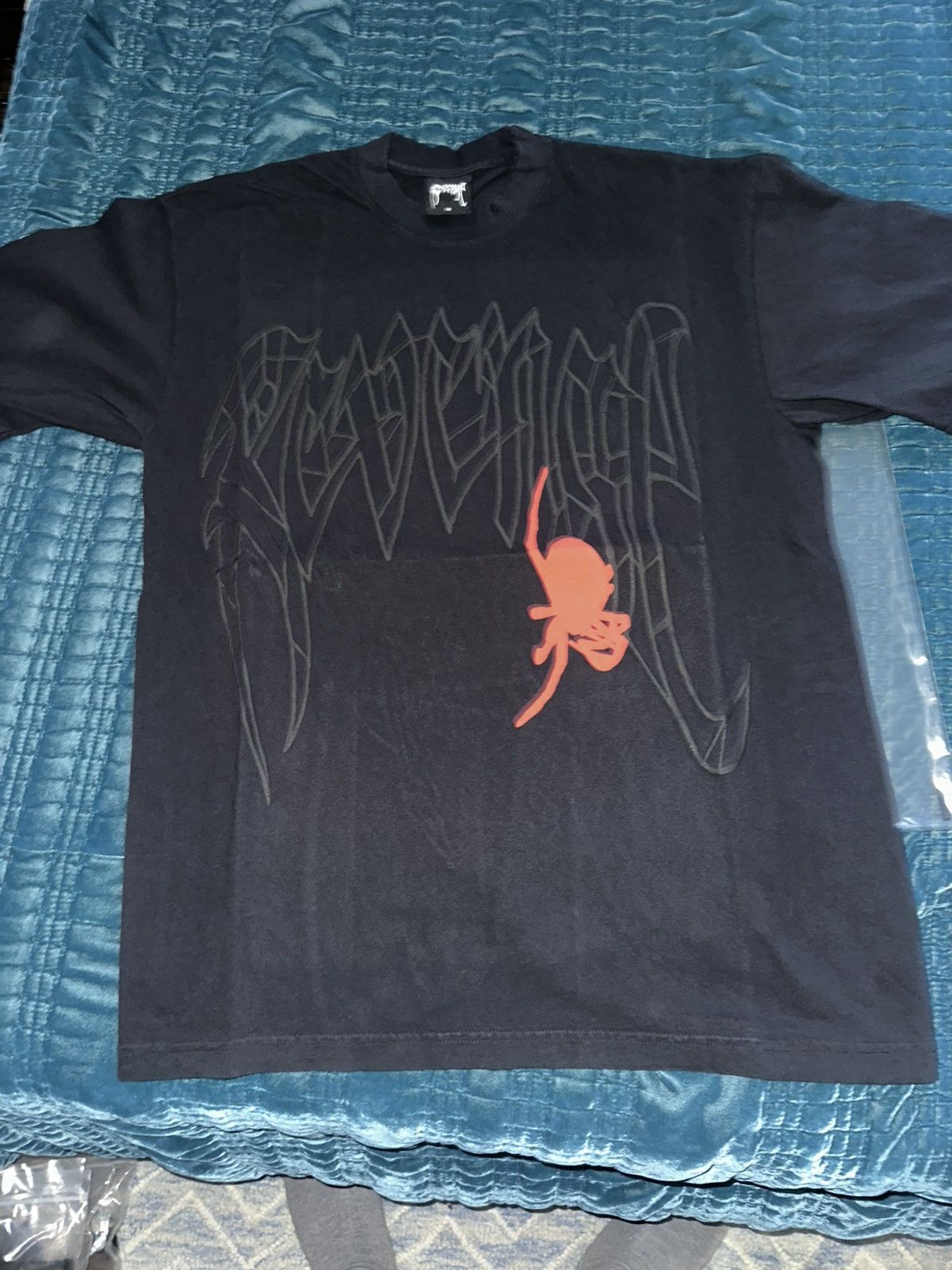 Revenge Spider Arch Tee Washed Black Size US M / EU 48-50 / 2 - 1 Thumbnail